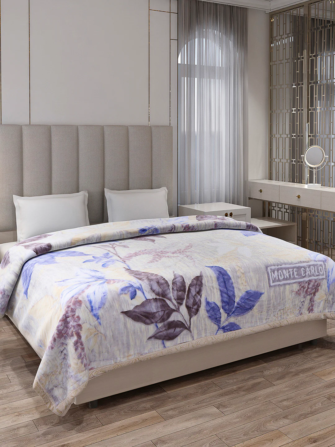 Printed Double Bed Reversible Blanket 2 Ply, 570 GSM, 3 kg (Royalgold Plus) - Image 4