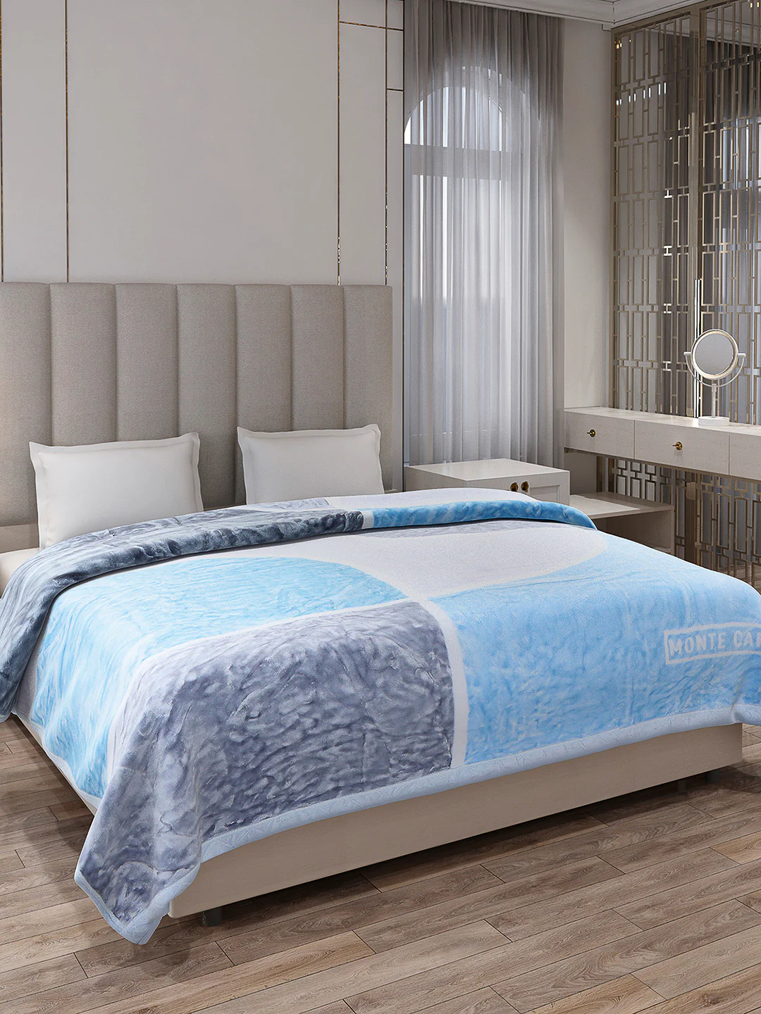 Printed Double Bed Reversible Blanket 2 Ply, 570 GSM, 3 kg (Royalgold Plus) - Image 4