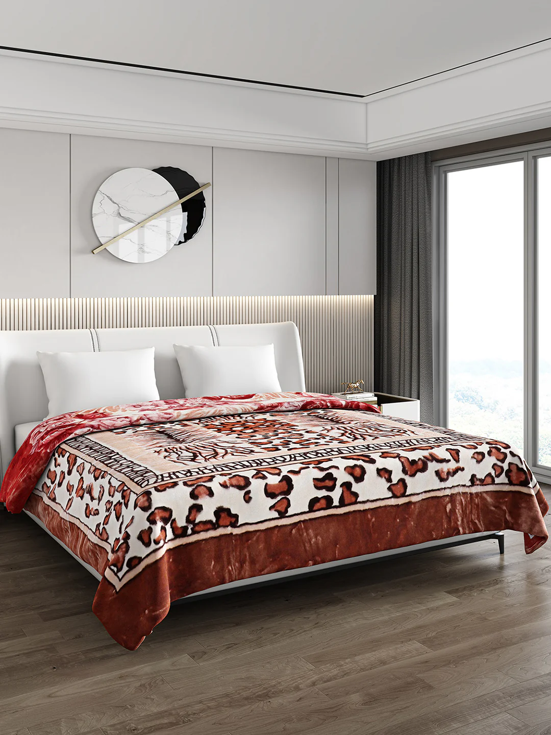 Printed Double Bed Reversible Blanket 2 Ply, 757 GSM, 4 kg (Super Star) - Image 5