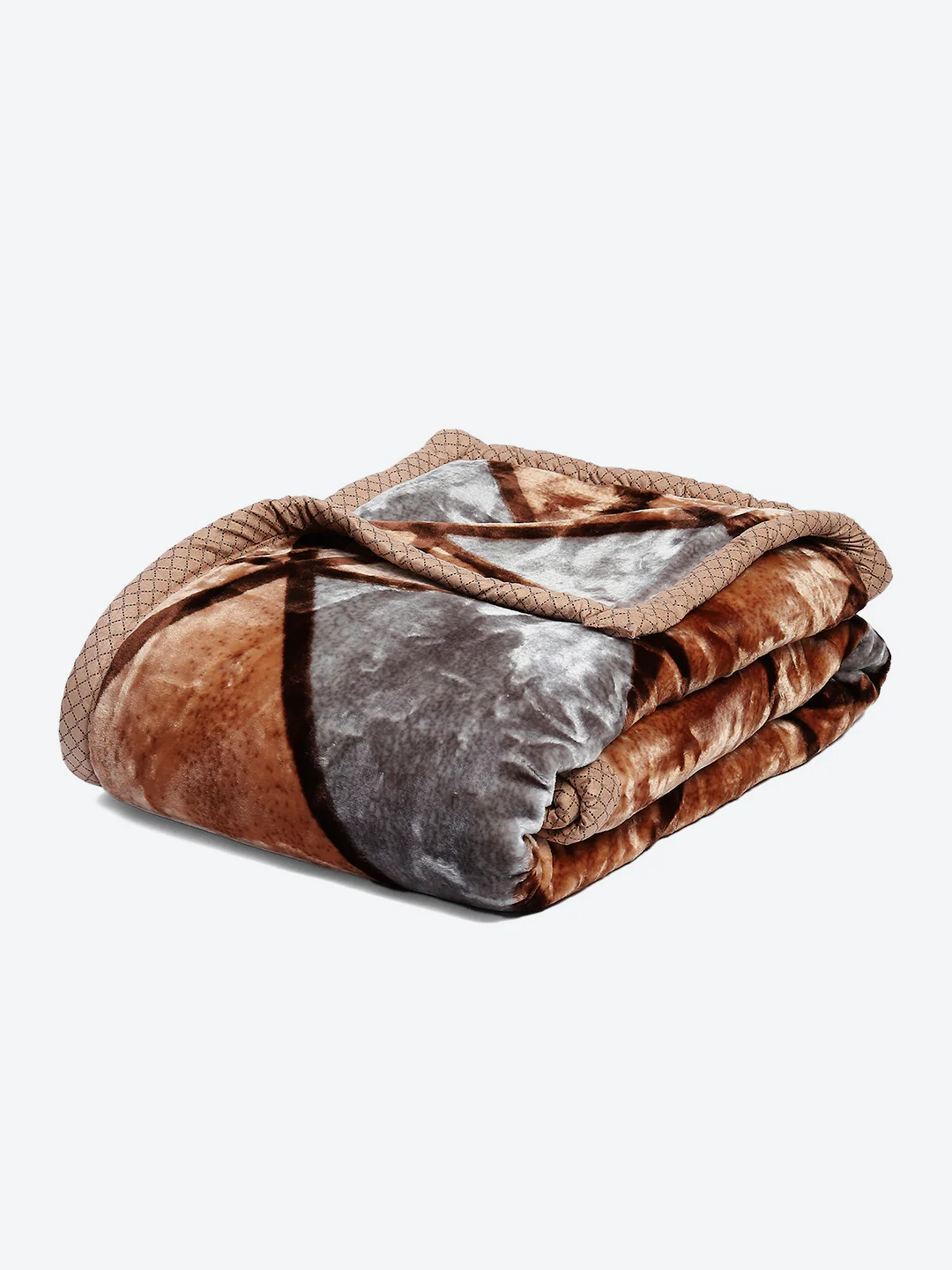 Printed Double Bed Reversible Blanket 2 Ply, 871 GSM, 4.6 kg (Moonvalley) - Image 5