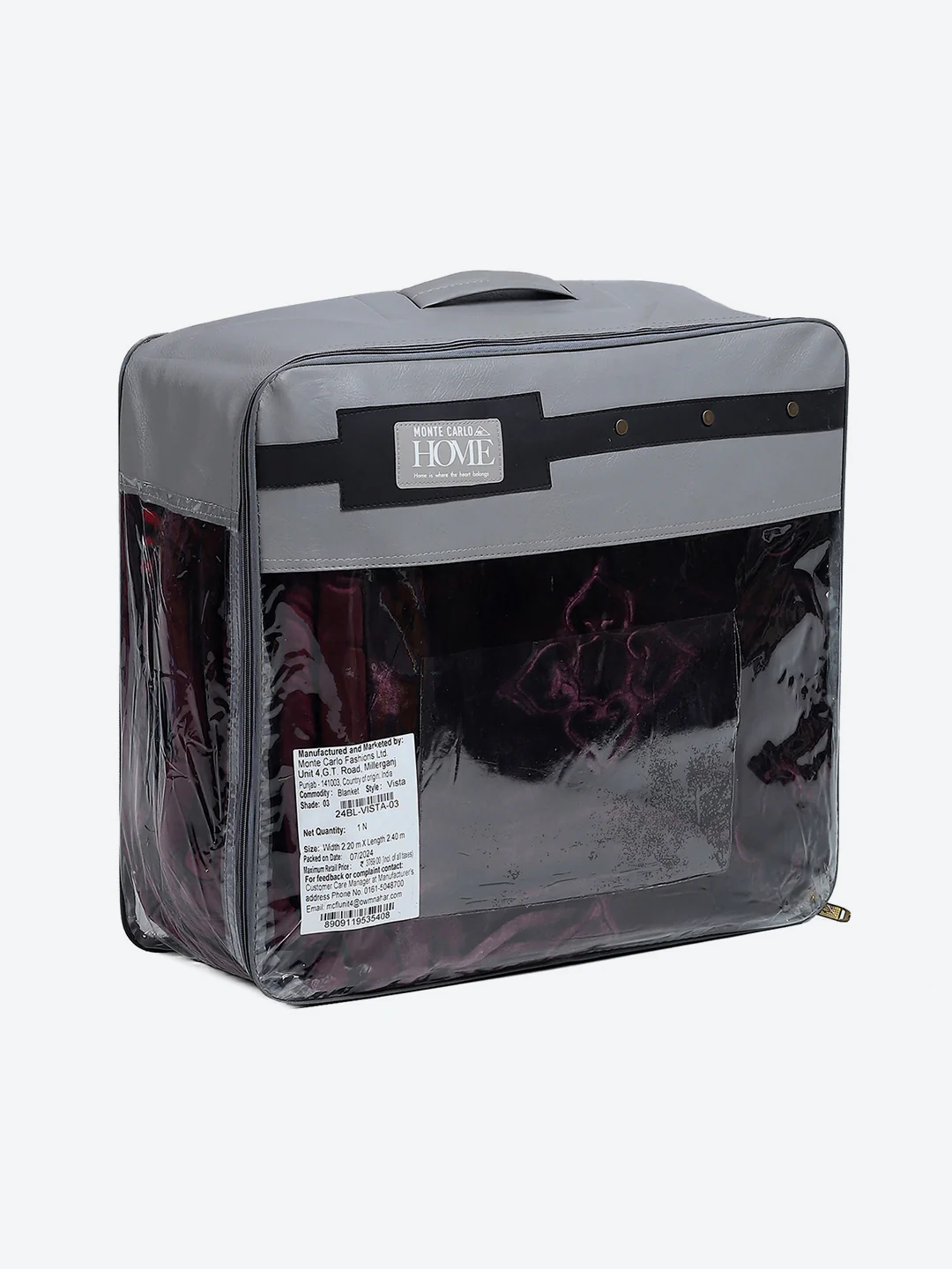 Printed Double Bed Reversible Blanket 2 Ply, 910 GSM, 4.8 kg (Vista) - Image 8