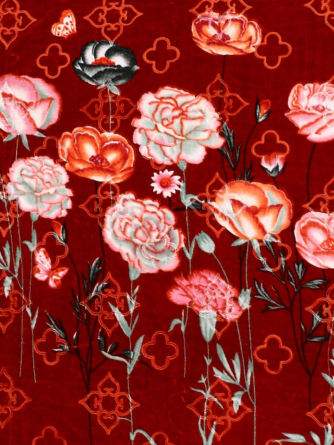 Printed Double Bed Reversible Blanket 2 Ply, 910 GSM, 4.8 kg (Vista) - Image 6