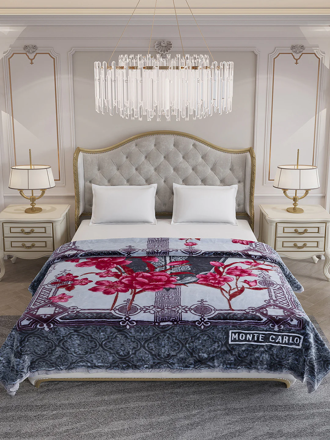 Printed Double Bed Reversible Blanket 3 Ply, 1516 GSM, 8 kg (Superimo) - Image 3