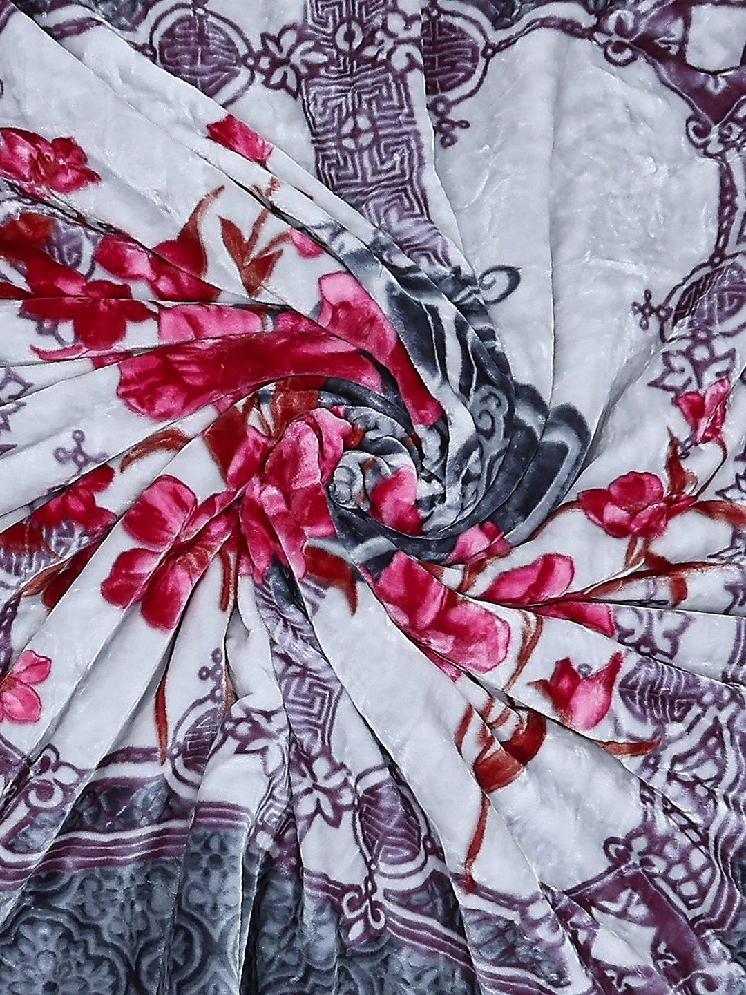 Printed Double Bed Reversible Blanket 3 Ply, 1516 GSM, 8 kg (Superimo) - Image 7