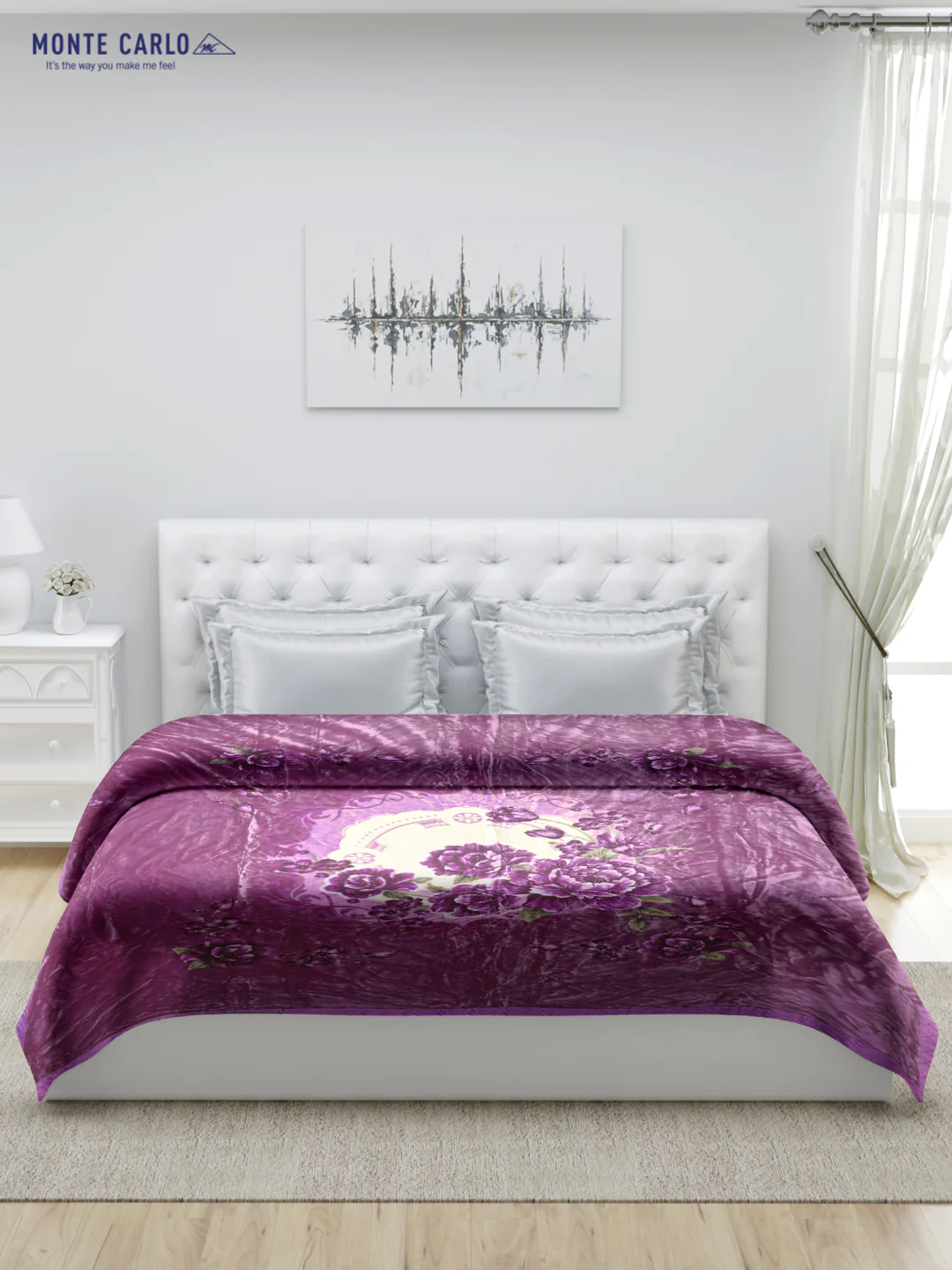 Printed Double Bed Blanket for Heavy Winter -1 Ply - Image 3