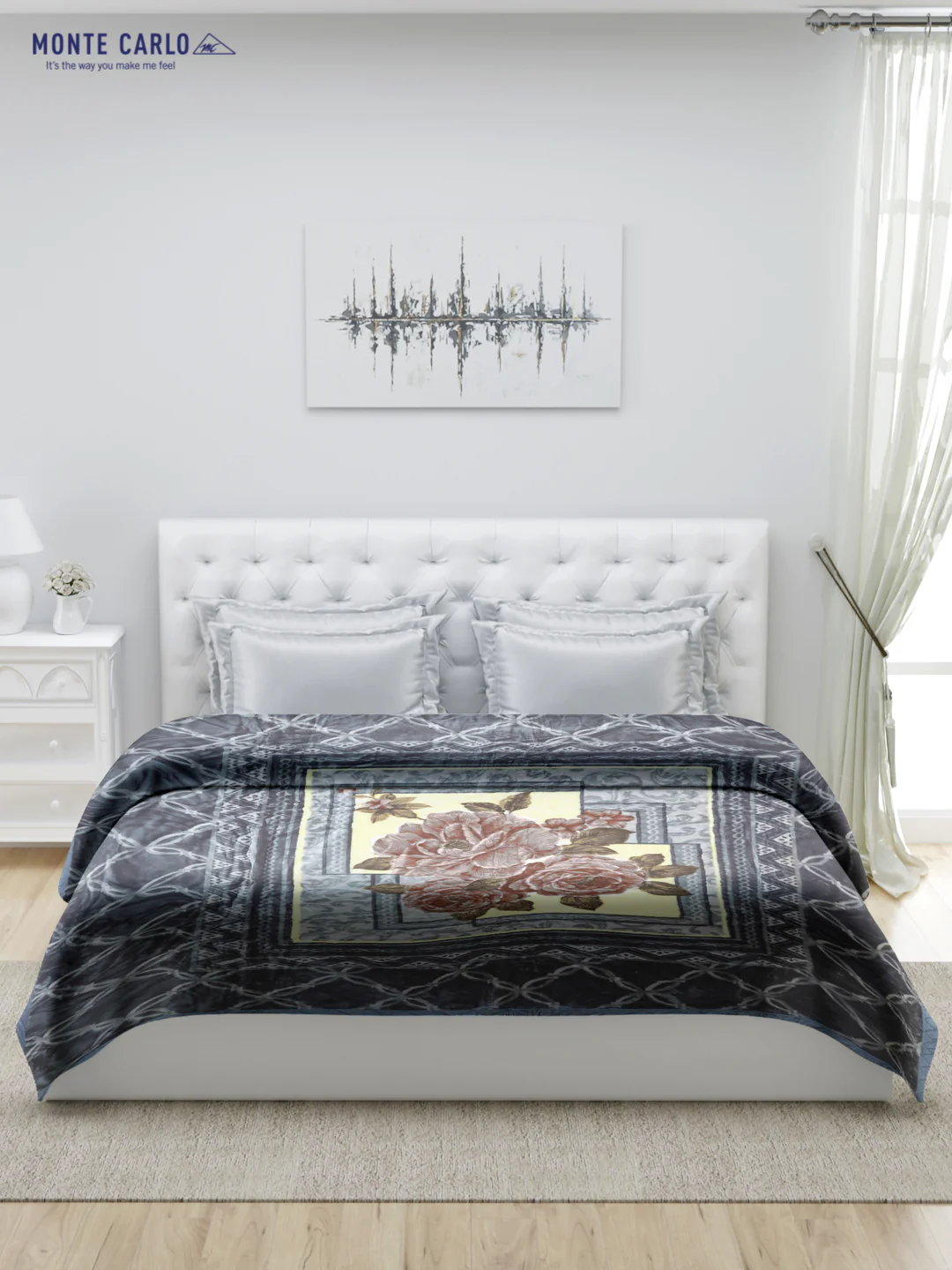 Printed Double Bed Blanket for Heavy Winter -1 Ply - Image 2