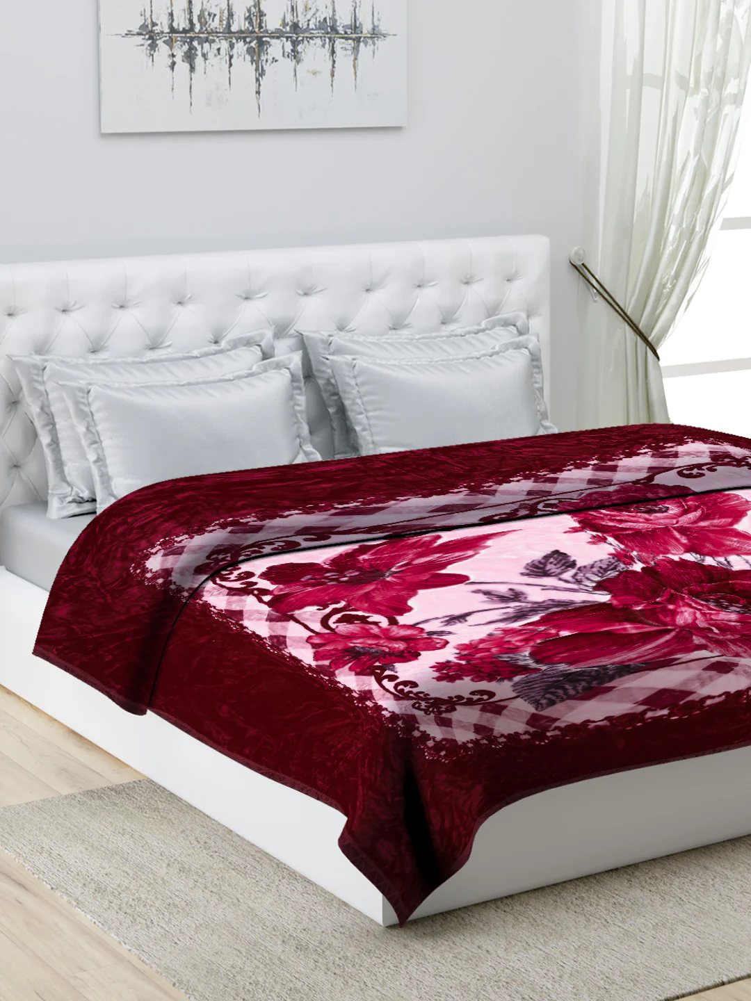 Printed Double Bed Blanket for Heavy Winter -1 Ply - Image 9