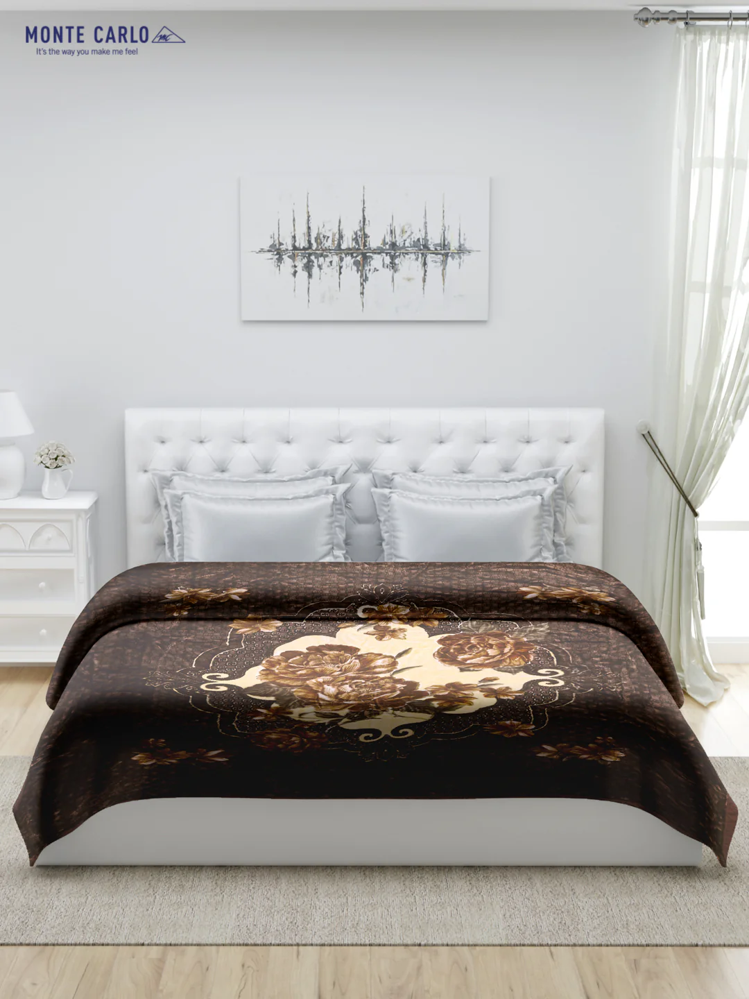 Printed Double Bed Blanket for Heavy Winter -1 Ply - Image 2