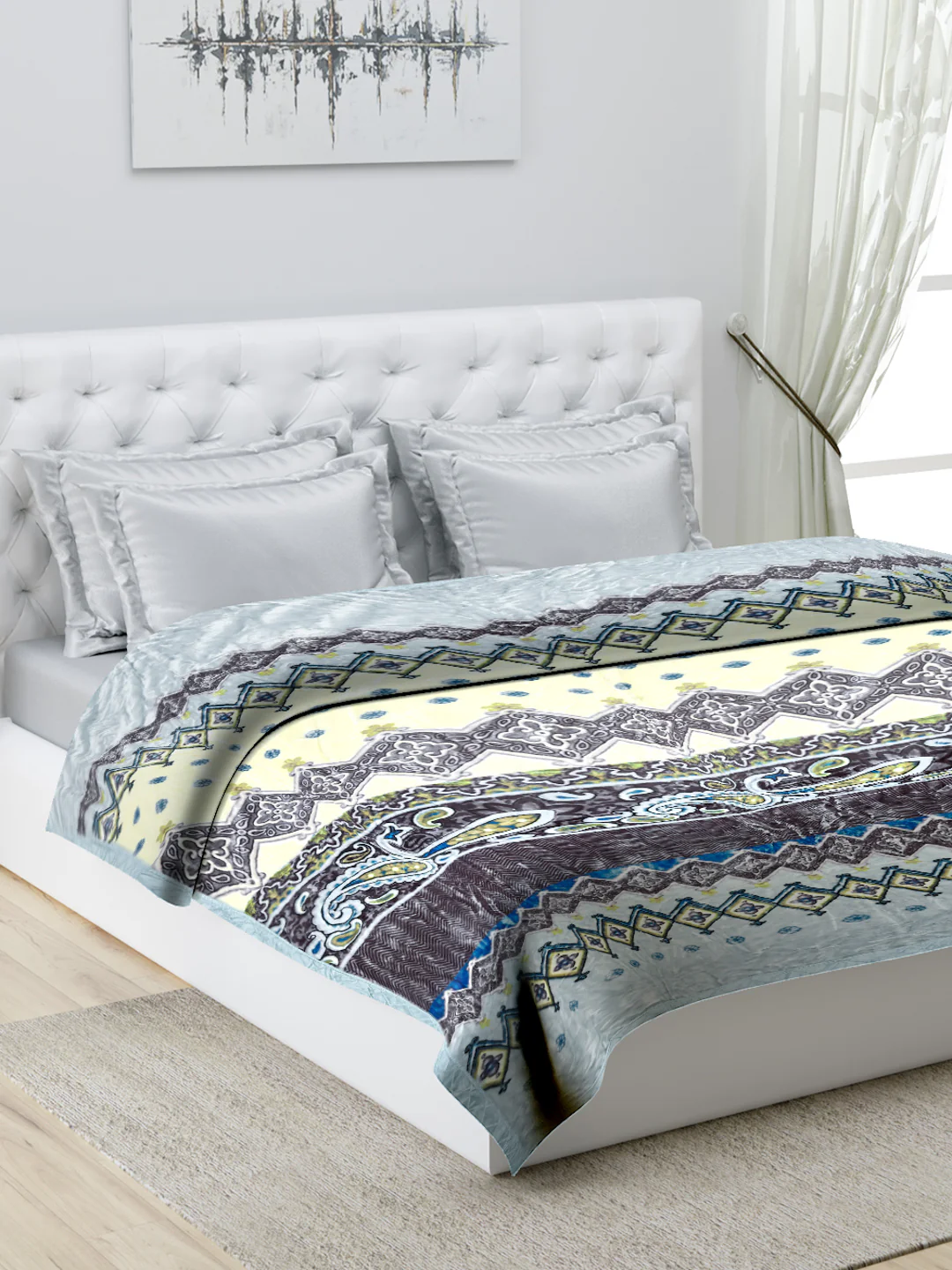 Printed Double Bed Blanket for Heavy Winter -1 Ply - Image 9