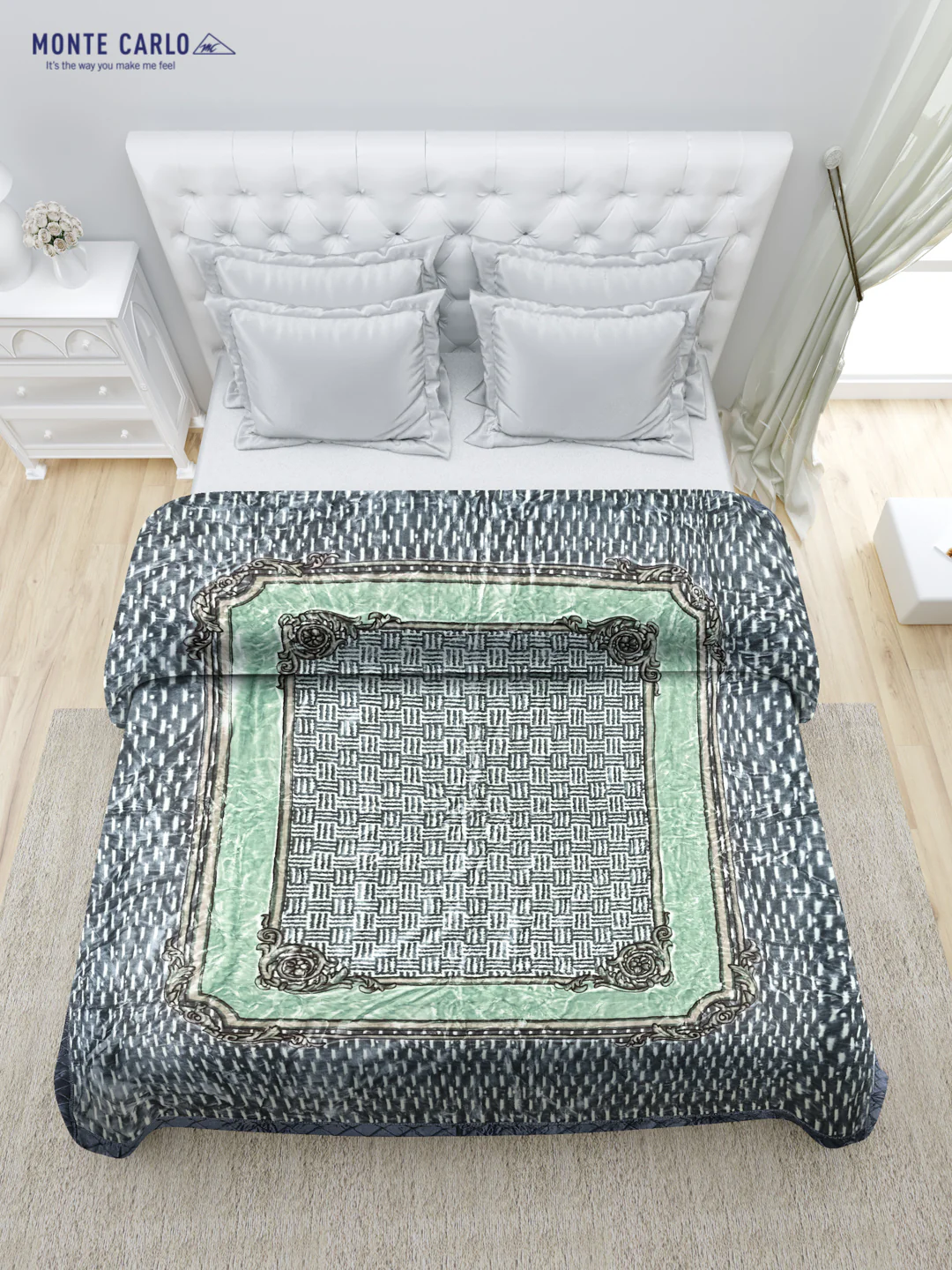 Printed Double Bed Blanket for Heavy Winter -1 Ply - Image 3
