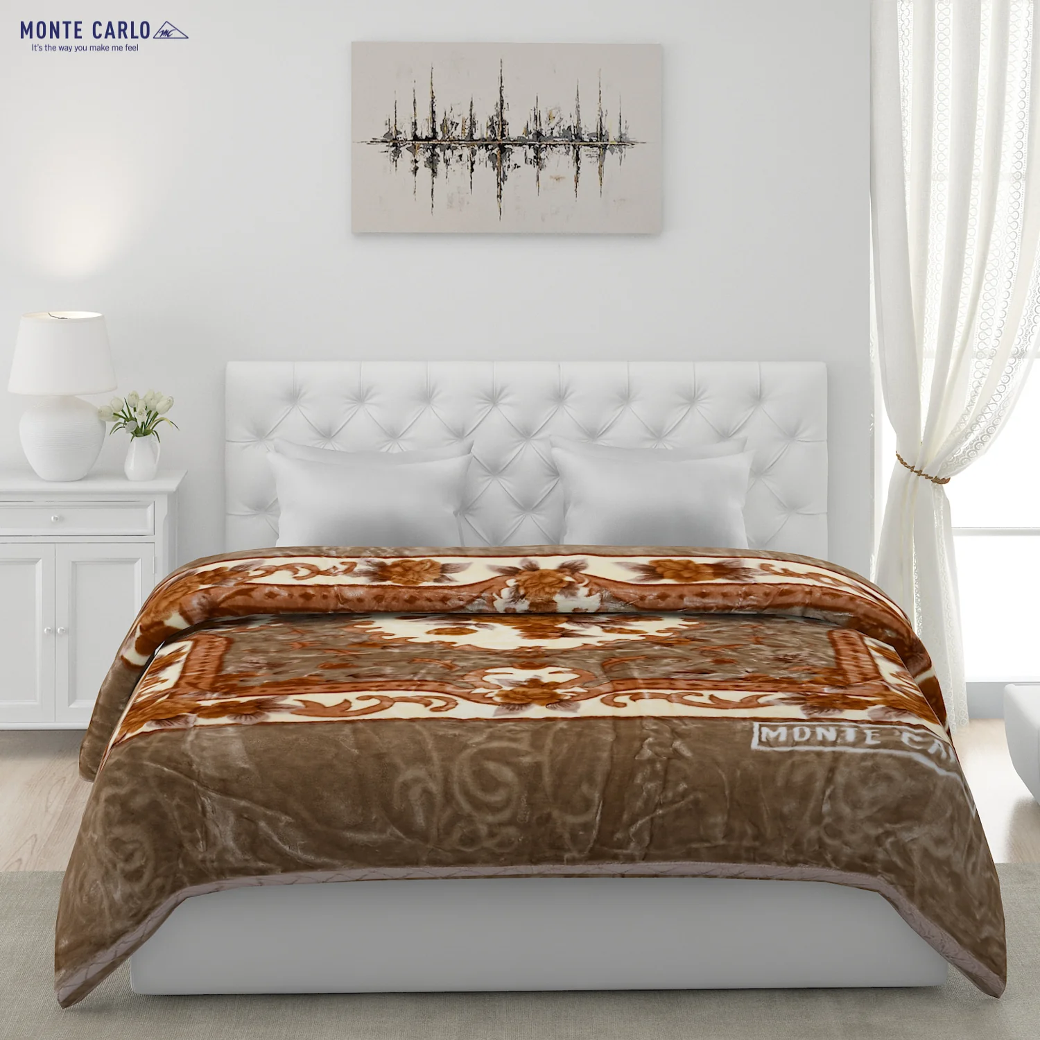 Printed Double Bed Blanket for Heavy Winter -2 Ply - Image 2