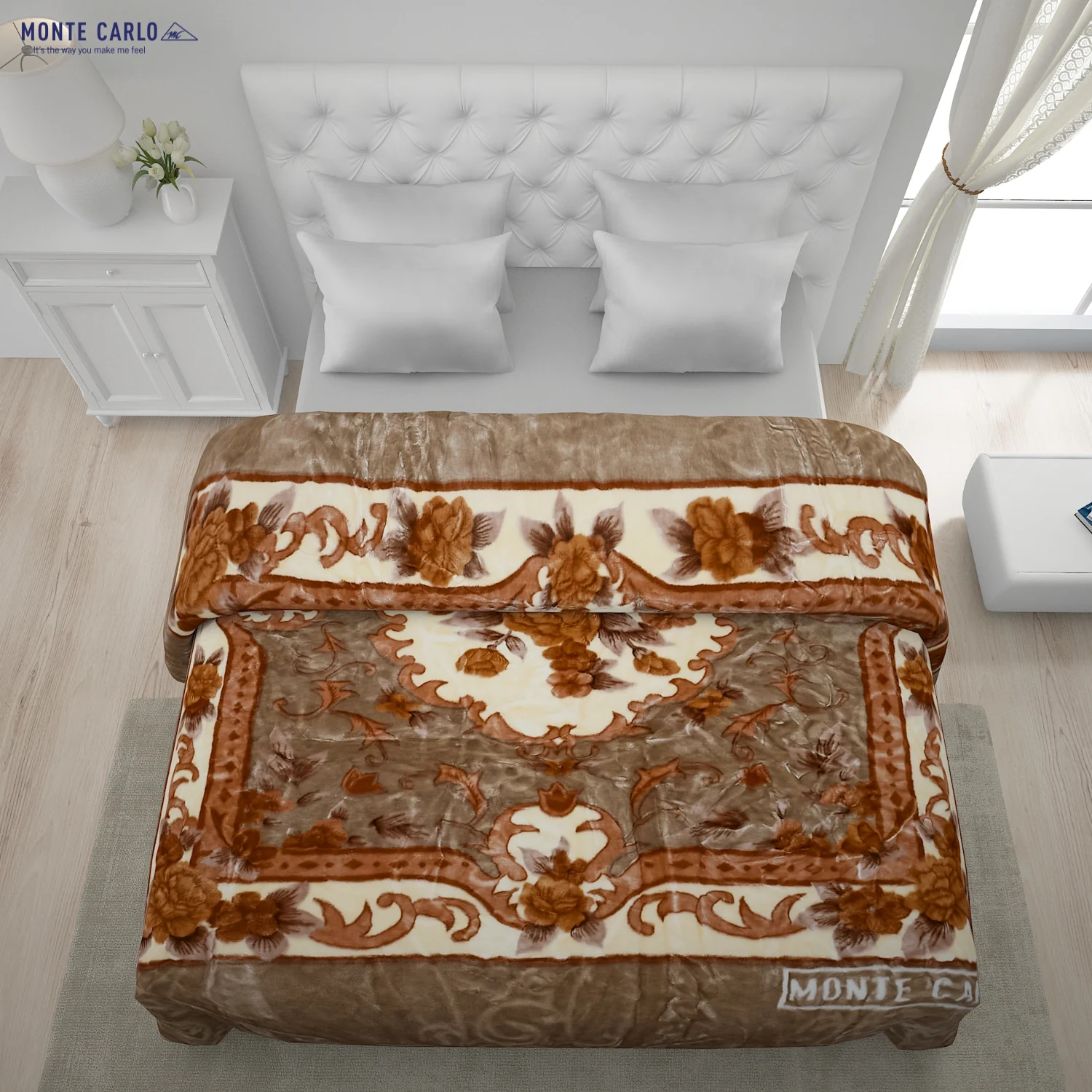 Printed Double Bed Blanket for Heavy Winter -2 Ply - Image 3
