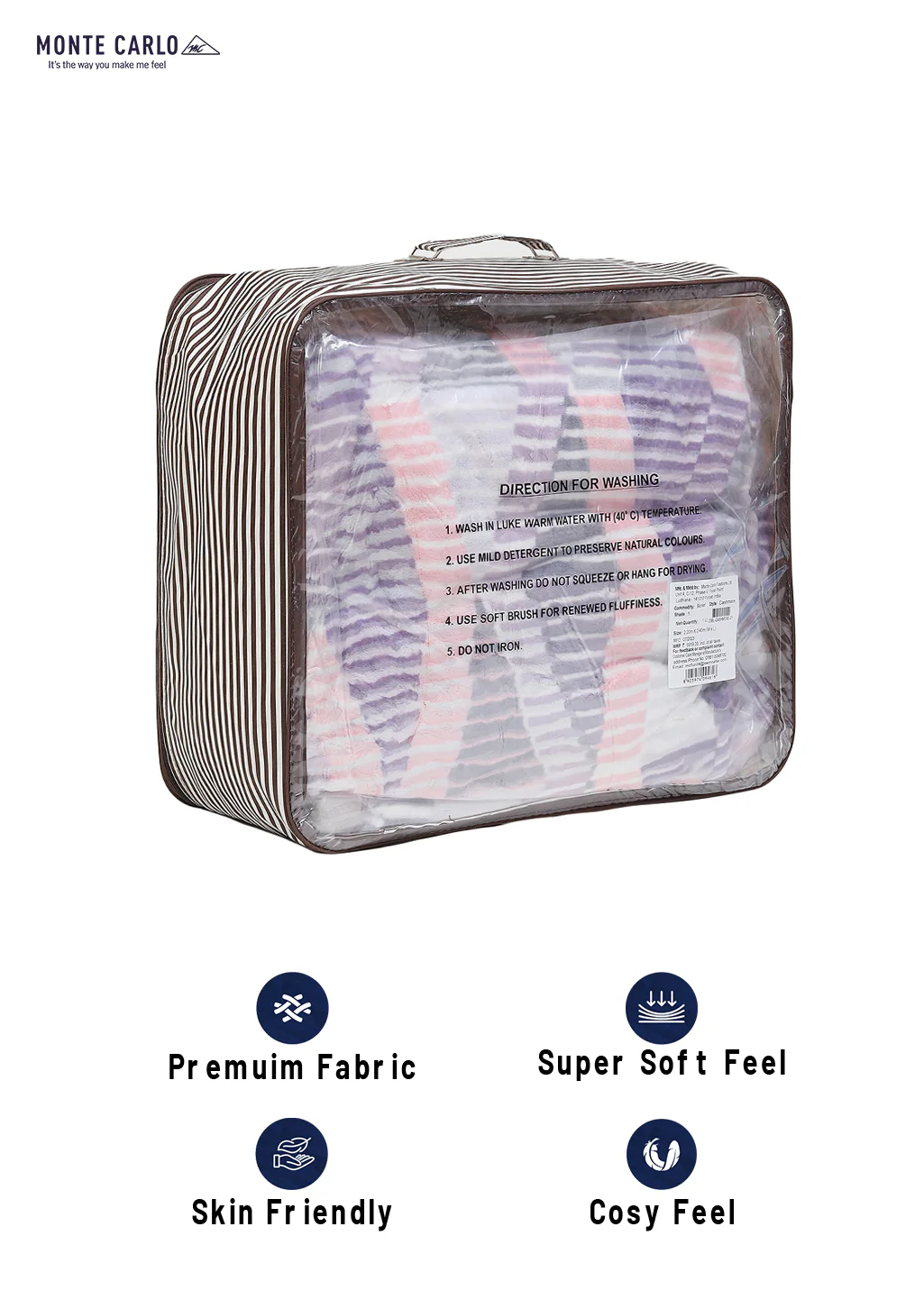 Printed Double Bed Blanket for Heavy Winter -2 Ply - Image 8