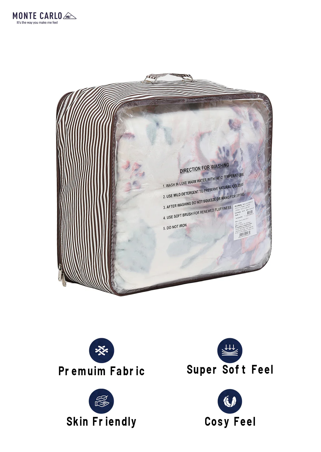 Printed Double Bed Blanket for Heavy Winter -2 Ply - Image 8