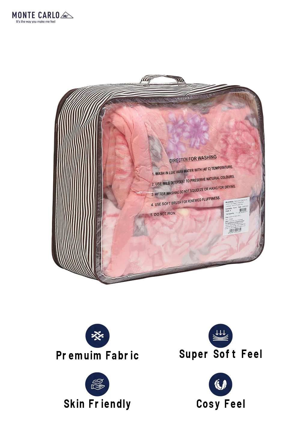 Printed Double Bed Blanket for Heavy Winter -2 Ply - Image 8