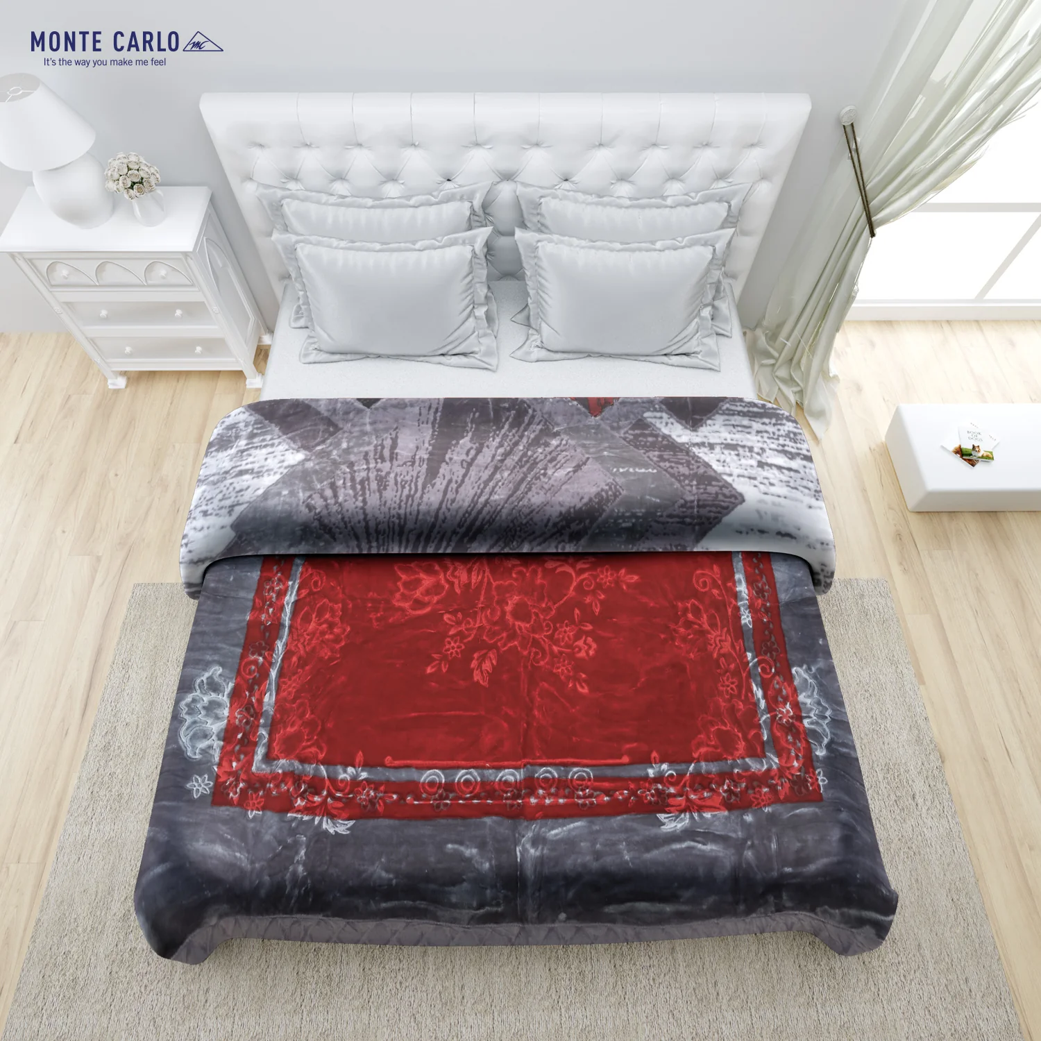Printed Double Bed Blanket for Heavy Winter -2 Ply - Image 4