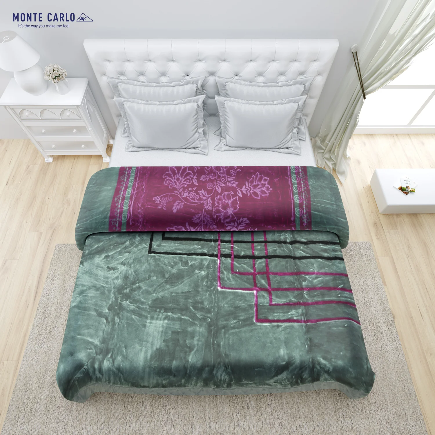 Printed Double Bed Blanket for Heavy Winter -2 Ply - Image 4