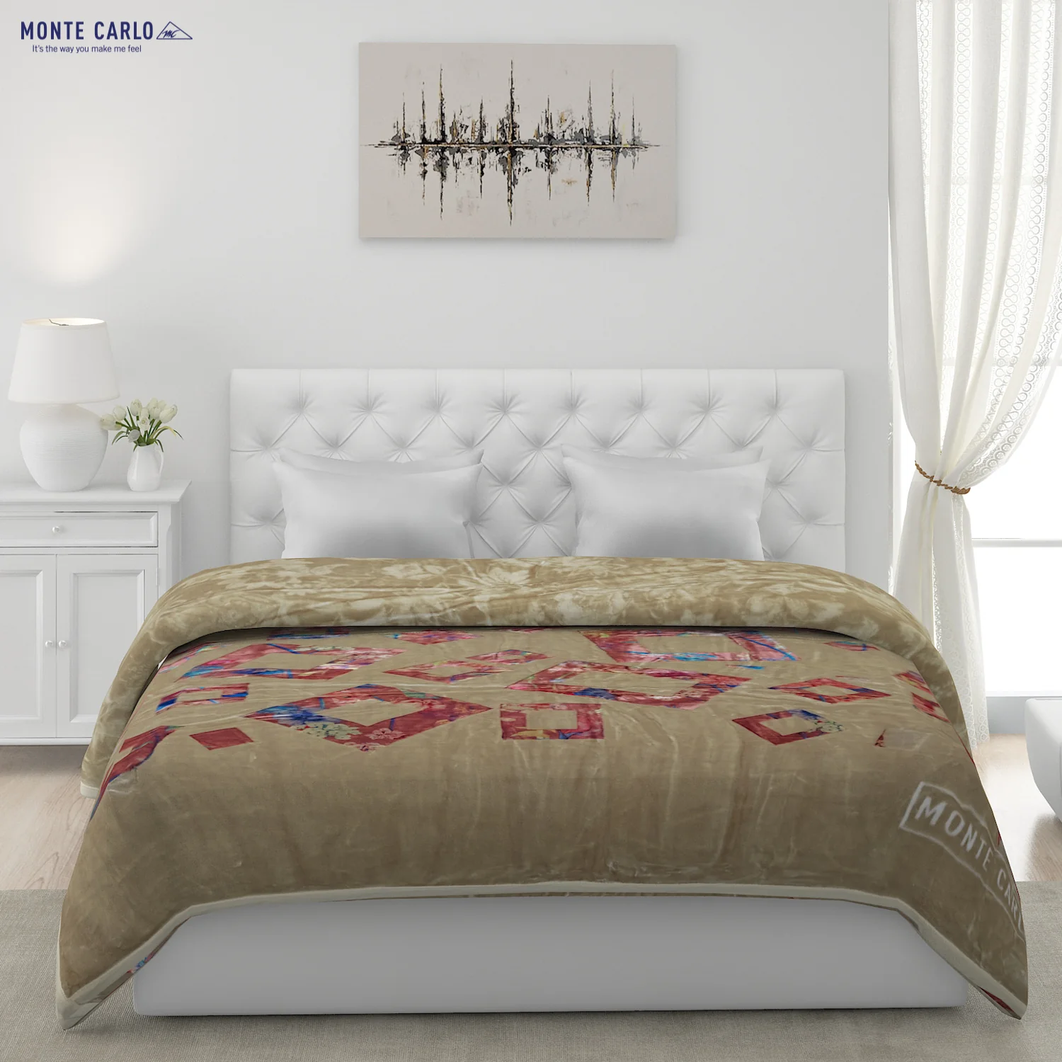 Printed Double Bed Blanket for Heavy Winter -2 Ply - Image 3