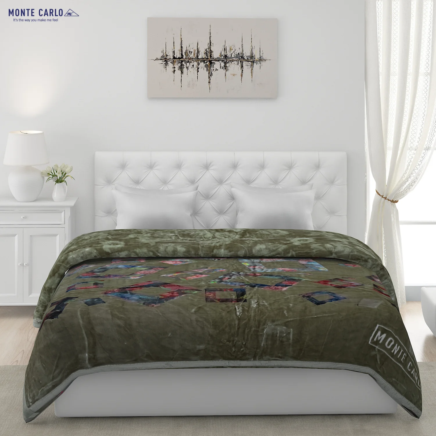 Printed Double Bed Blanket for Heavy Winter -2 Ply - Image 3
