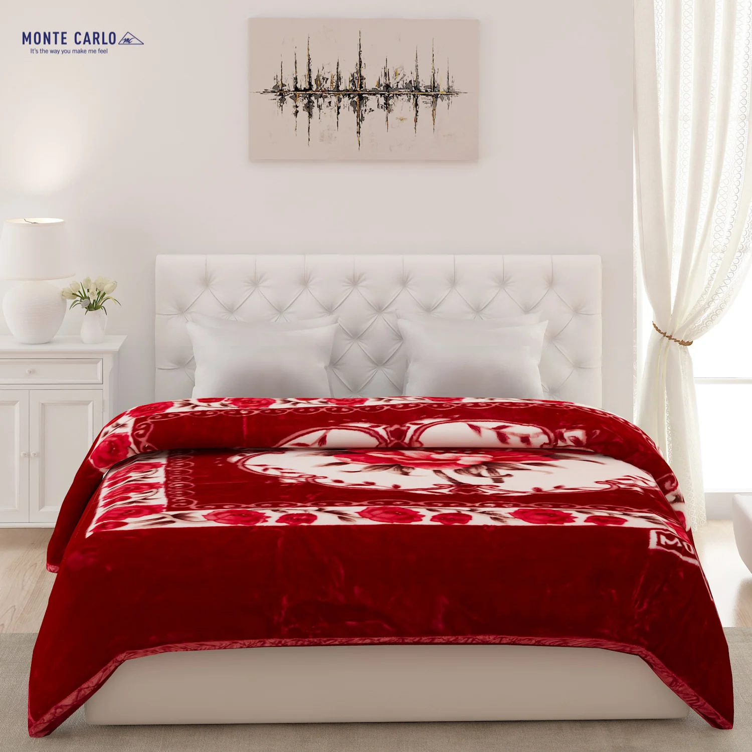Printed Double Bed Blanket for Heavy Winter -2 Ply - Image 2