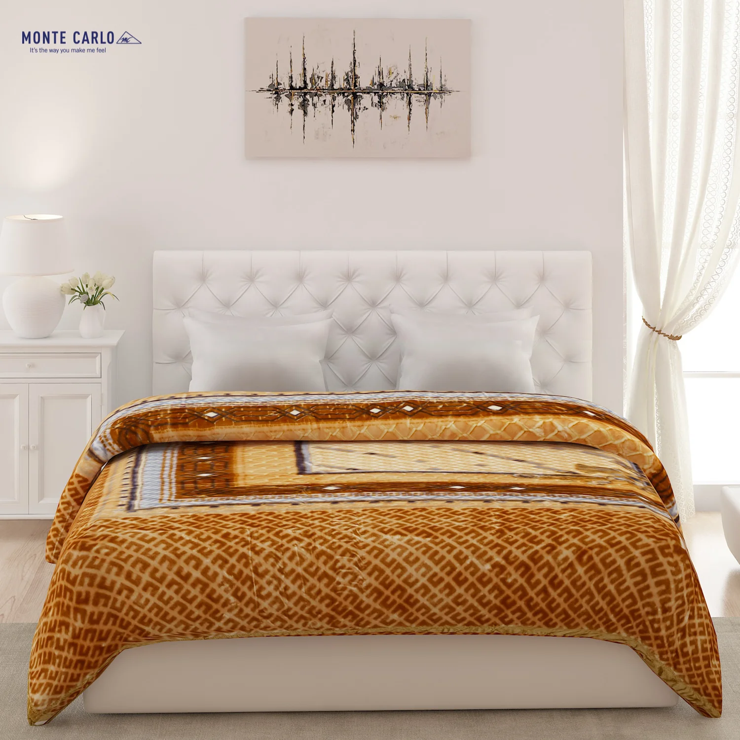 Printed Double Bed Blanket for Heavy Winter -2 Ply - Image 2