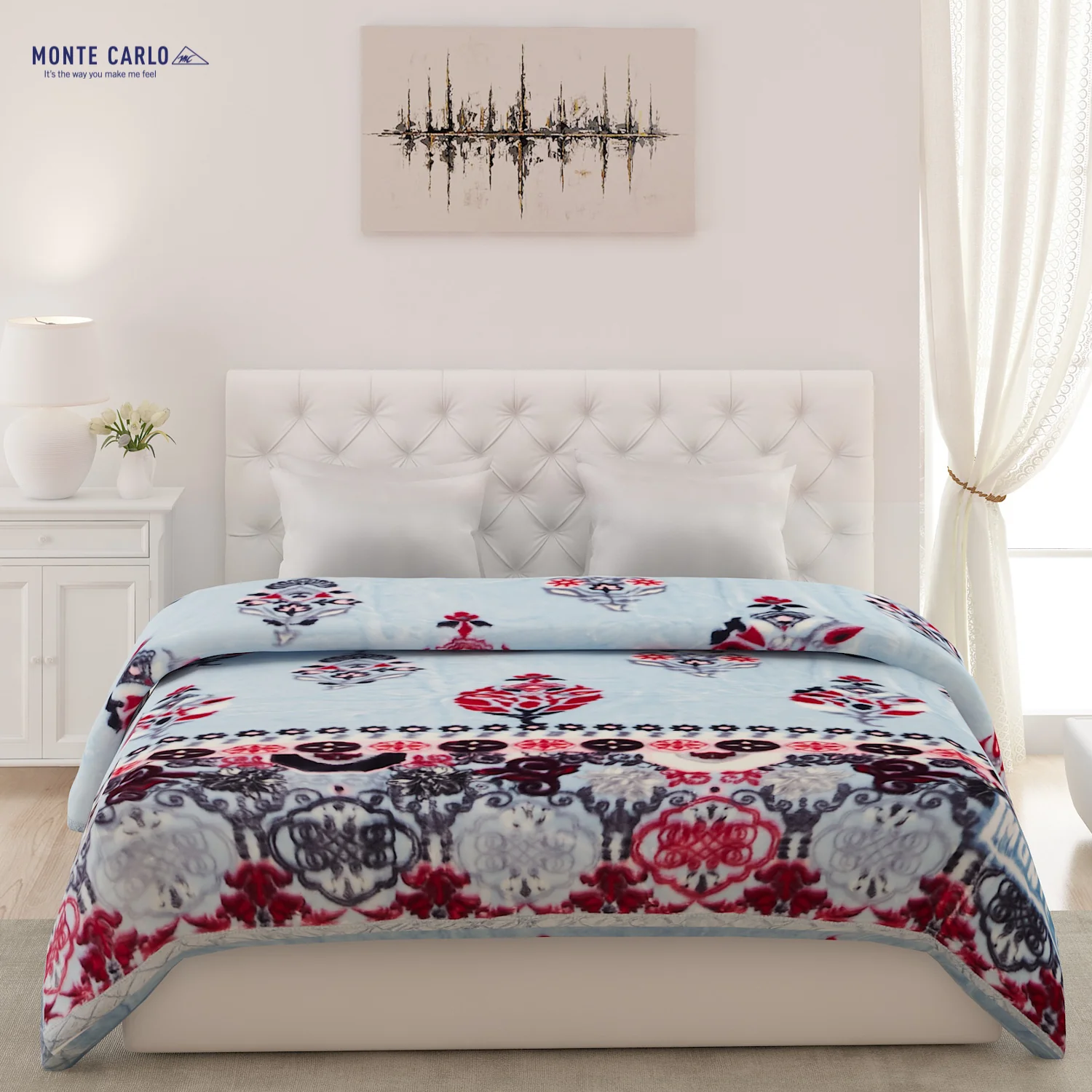 Printed Double Bed Blanket for Heavy Winter -2 Ply - Image 2