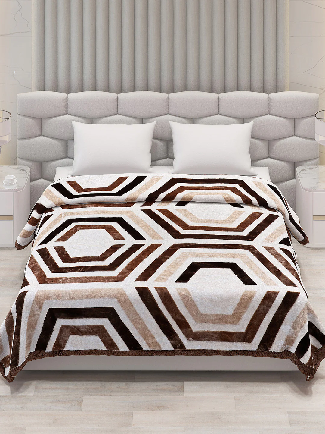 Printed Double Bed Blanket for Heavy Winter -2 Ply - Image 2