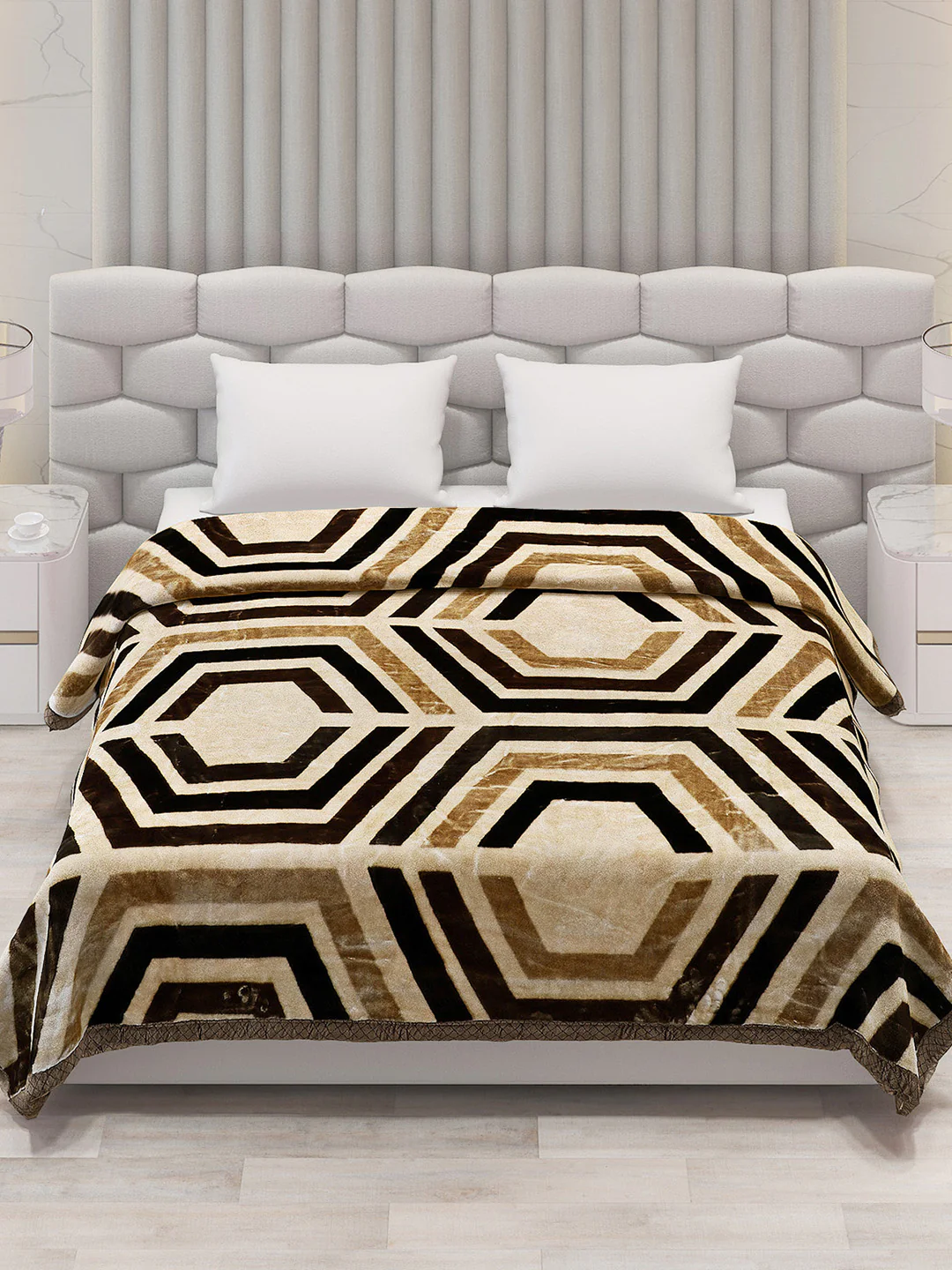 Printed Double Bed Blanket for Heavy Winter -2 Ply - Image 2