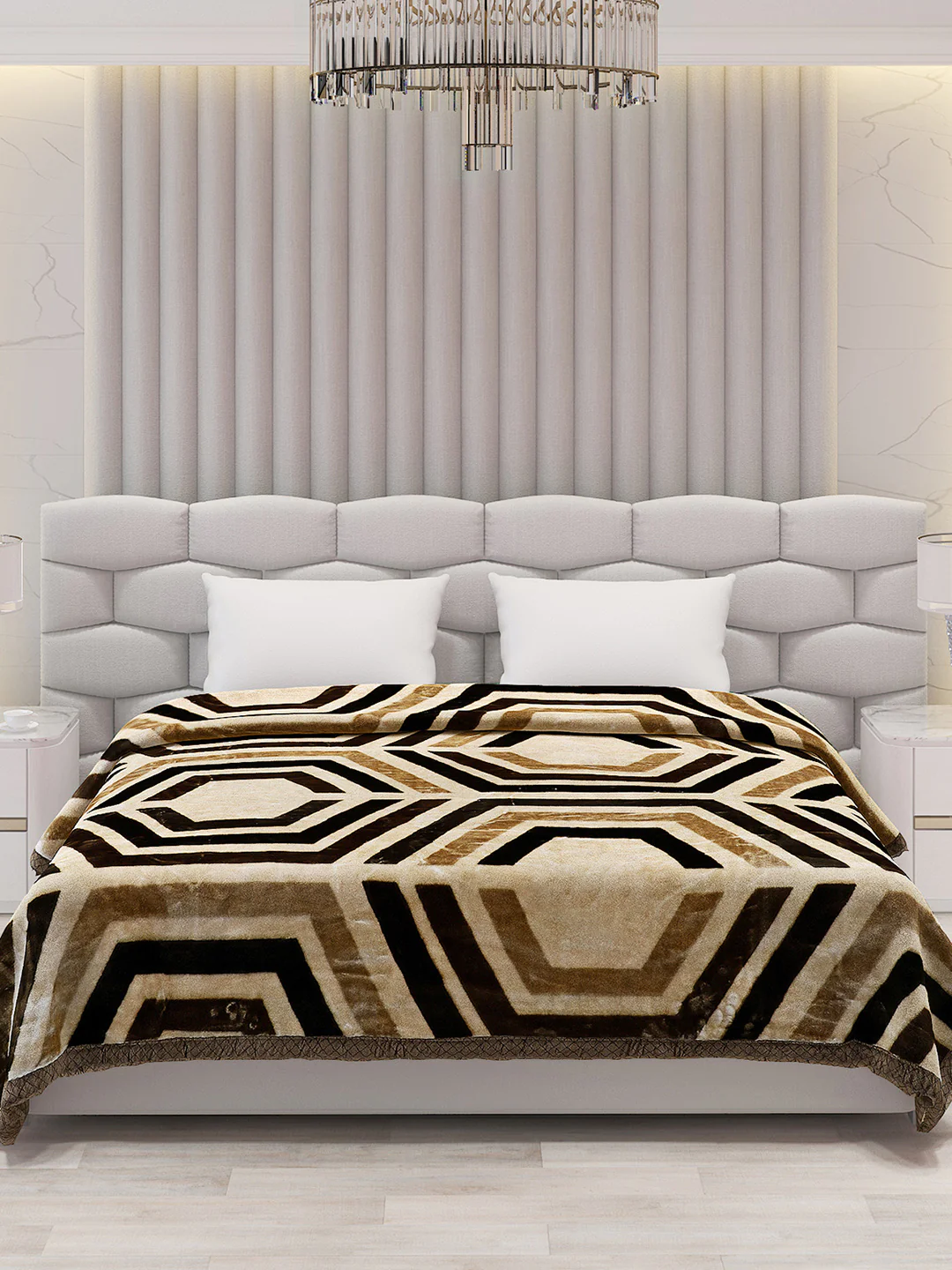 Printed Double Bed Blanket for Heavy Winter -2 Ply - Image 3