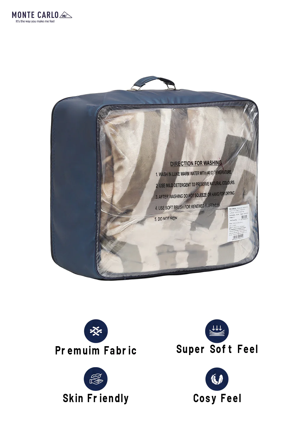 Printed Double Bed Blanket for Heavy Winter -2 Ply - Image 8