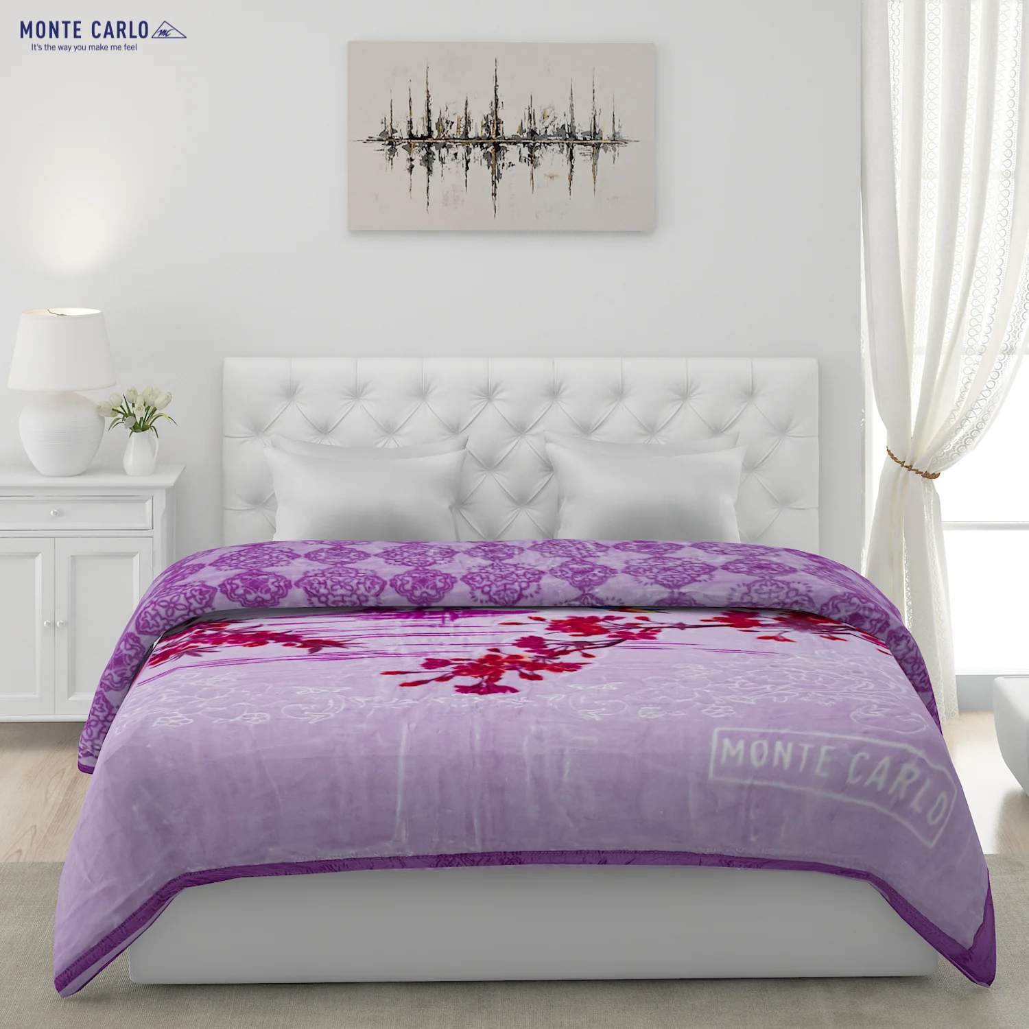 Printed Double Bed Blanket for Heavy Winter -2 Ply - Image 3
