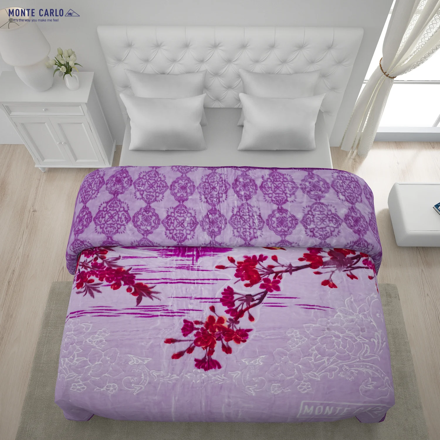 Printed Double Bed Blanket for Heavy Winter -2 Ply - Image 4