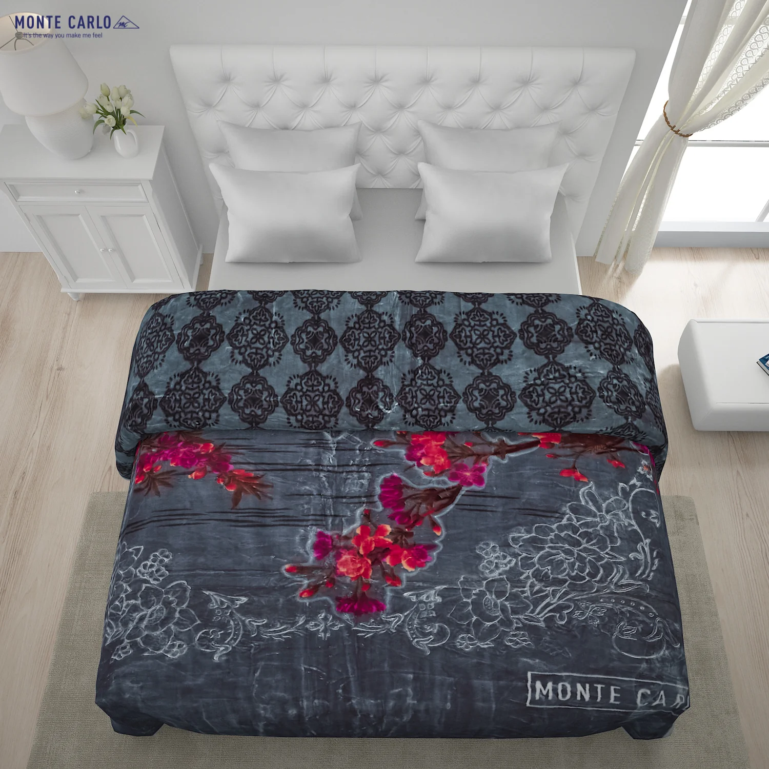 Printed Double Bed Blanket for Heavy Winter -2 Ply - Image 4