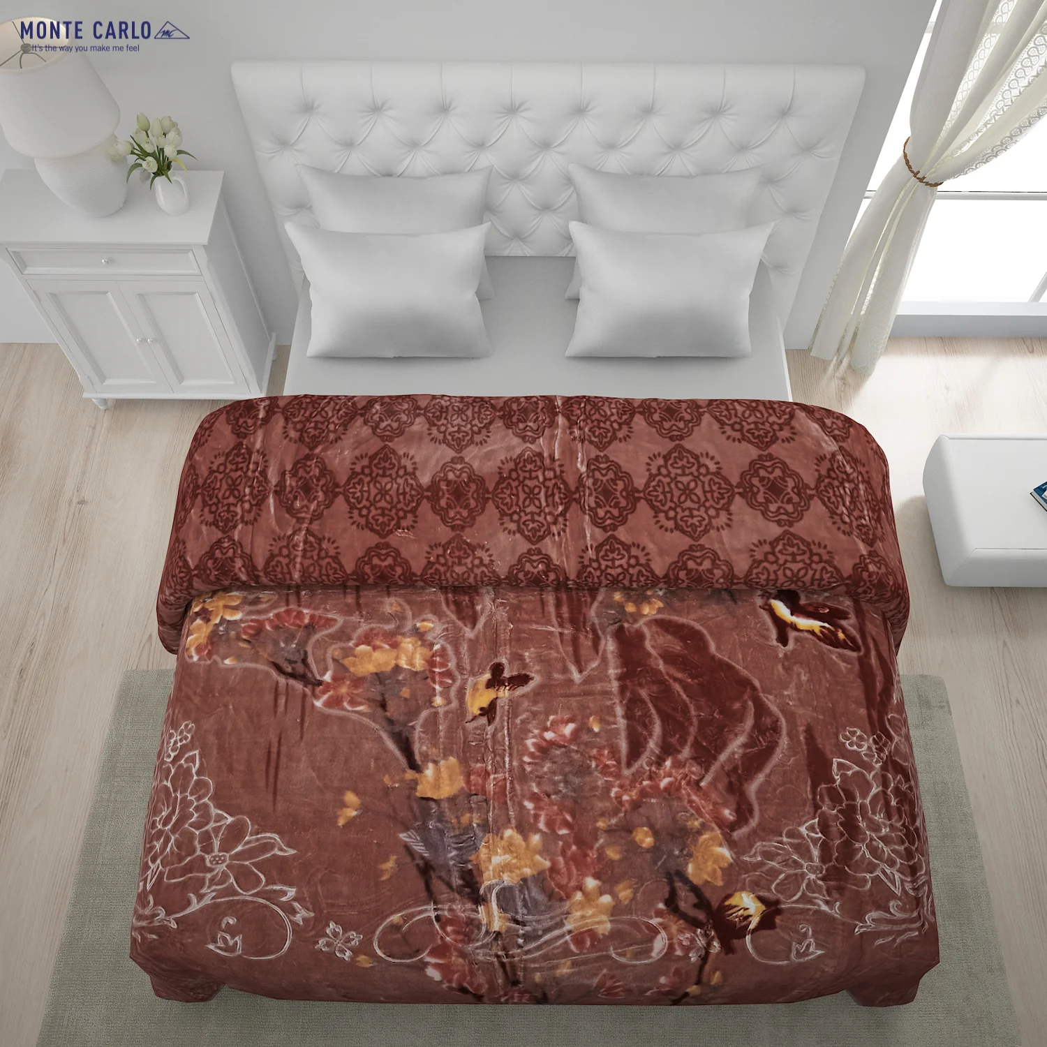 Printed Double Bed Blanket for Heavy Winter -2 Ply - Image 4