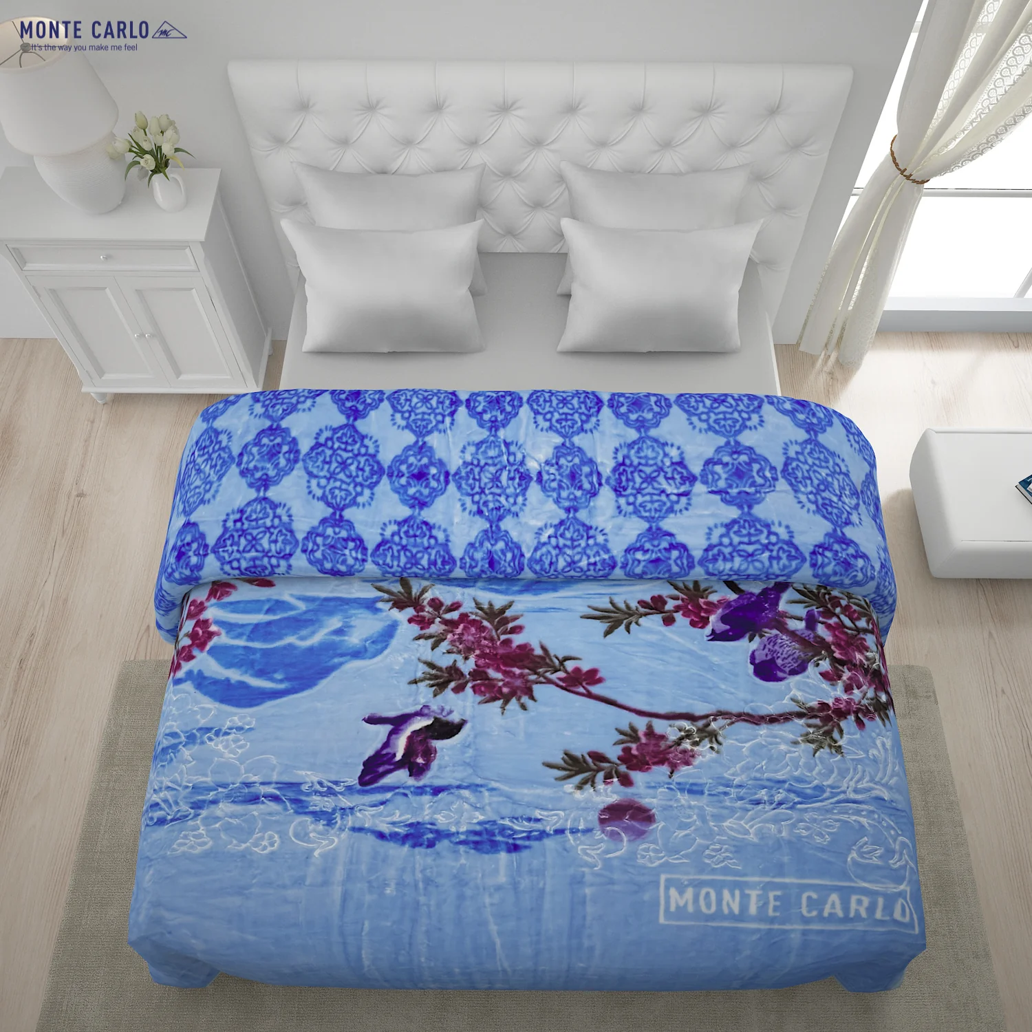 Printed Double Bed Blanket for Heavy Winter -2 Ply - Image 4