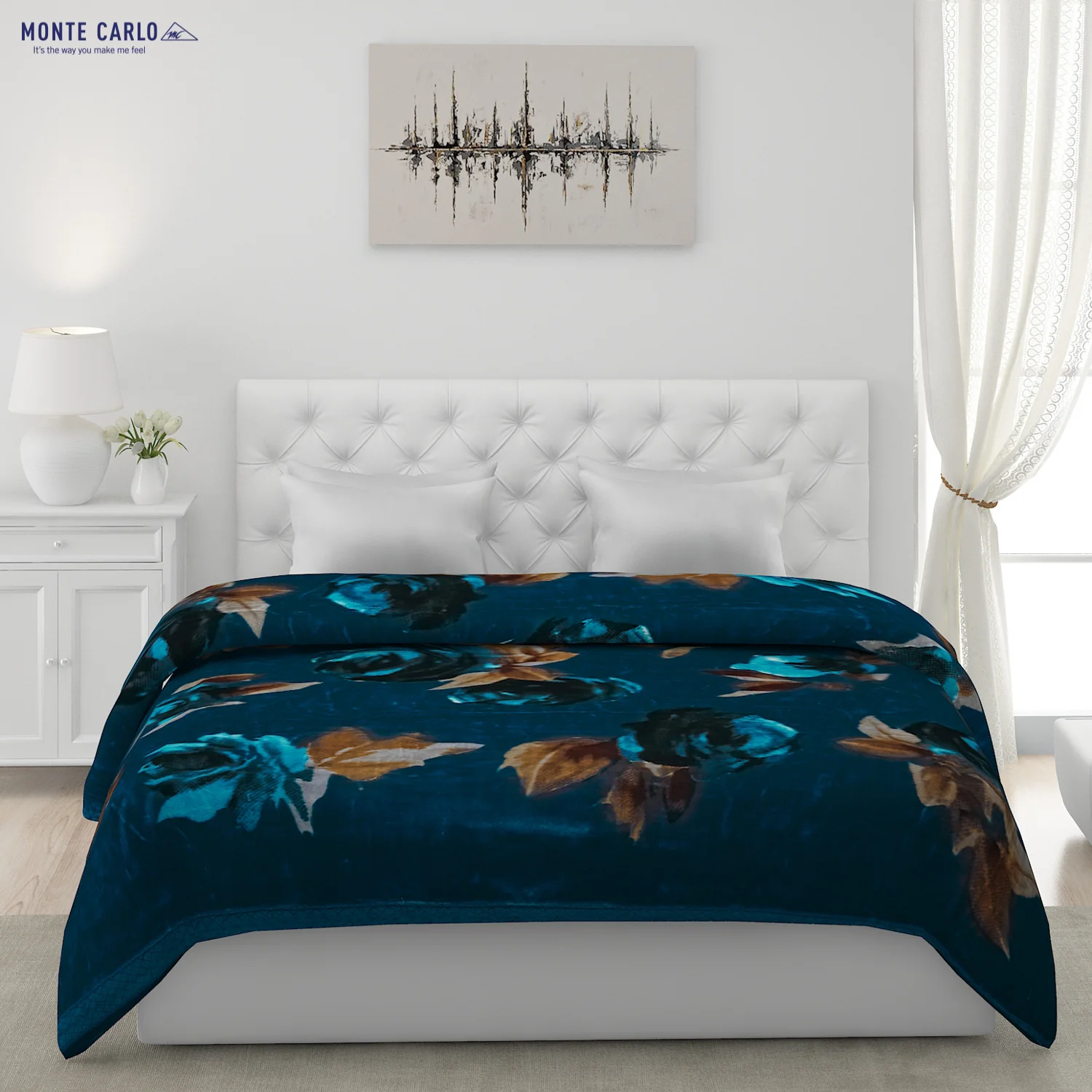 Printed Double Bed Blanket for Heavy Winter -2 Ply - Image 2
