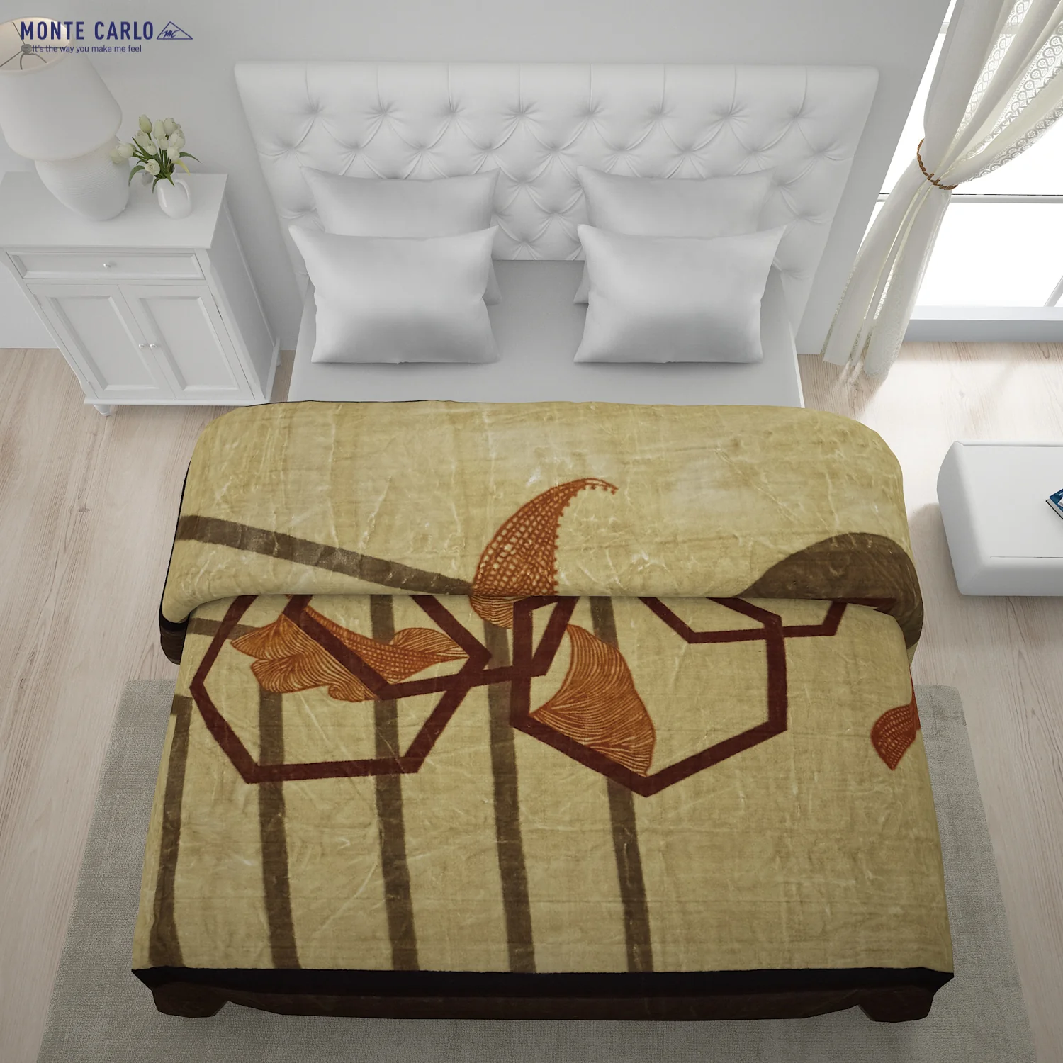 Printed Double Bed Blanket for Heavy Winter -2 Ply - Image 3