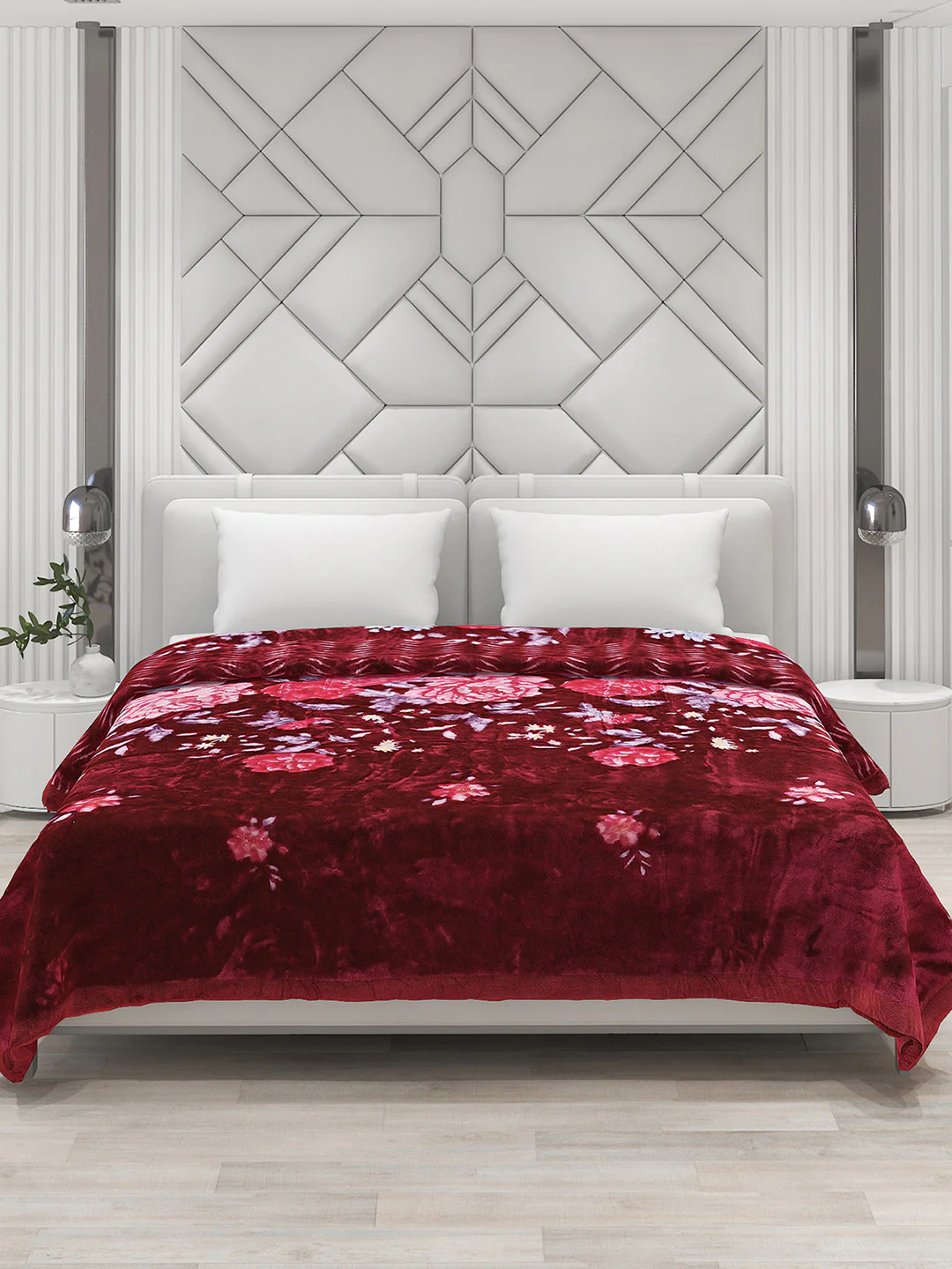 Printed Double Bed Blanket for Heavy Winter -2 Ply - Image 3