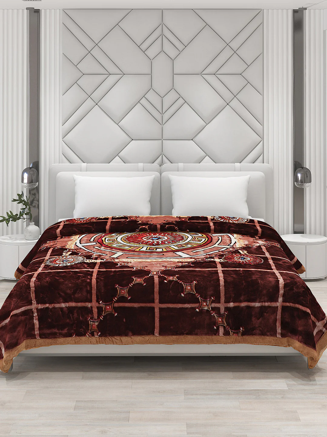 Printed Double Bed Blanket for Heavy Winter -2 Ply - Image 3