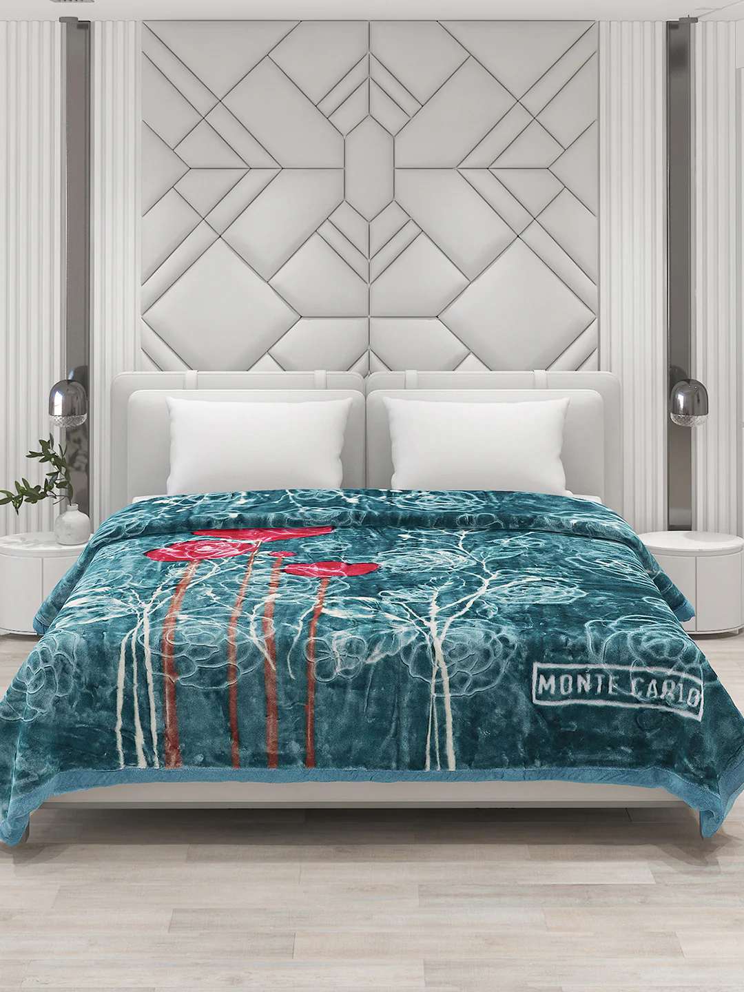 Printed Double Bed Blanket for Heavy Winter -2 Ply - Image 3