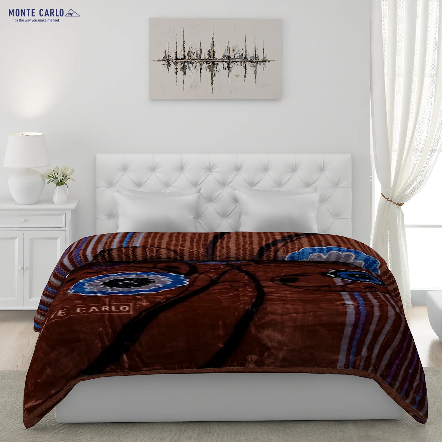Printed Double Bed Blanket for Heavy Winter -2 Ply - Image 3