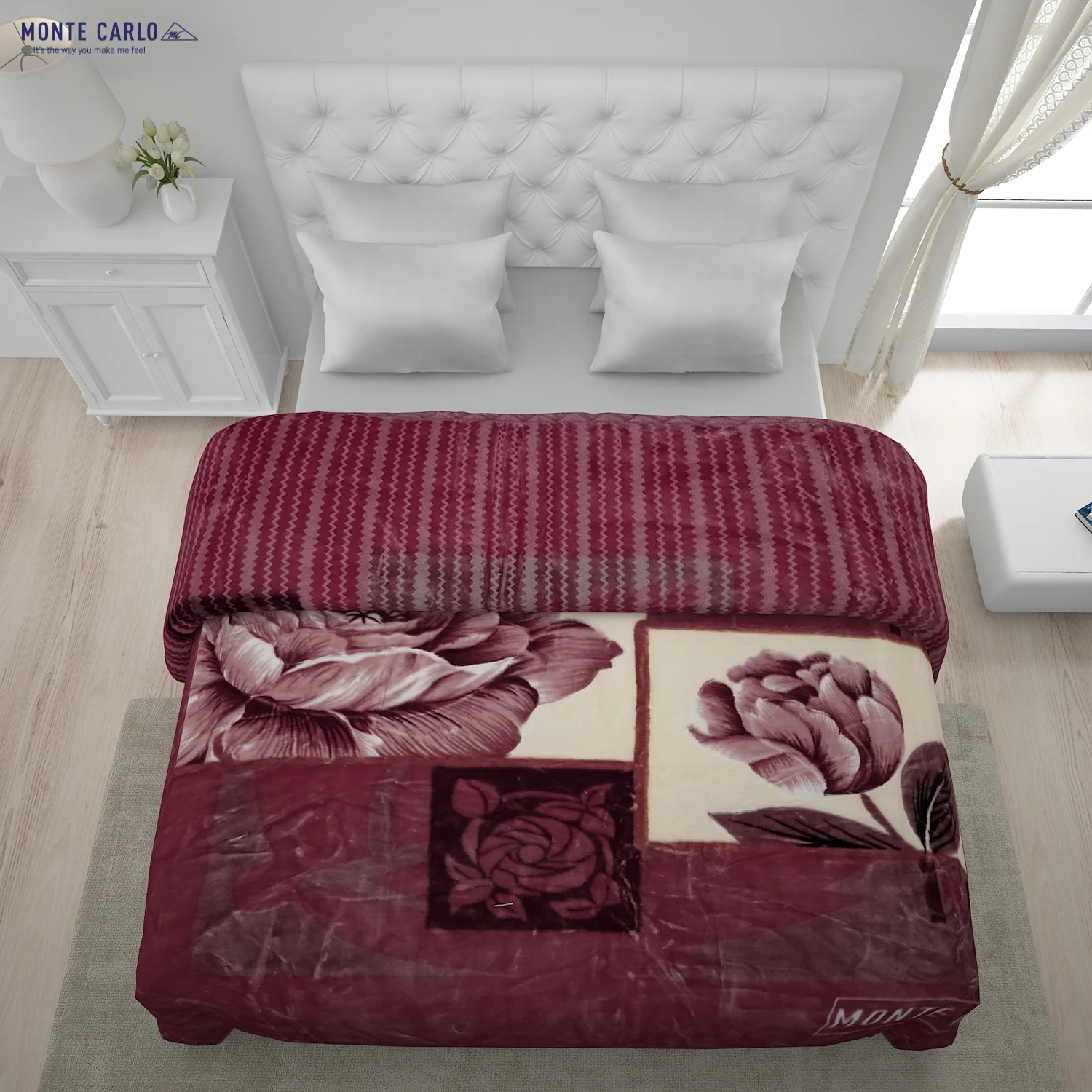 Printed Double Bed Blanket for Heavy Winter -2 Ply - Image 4