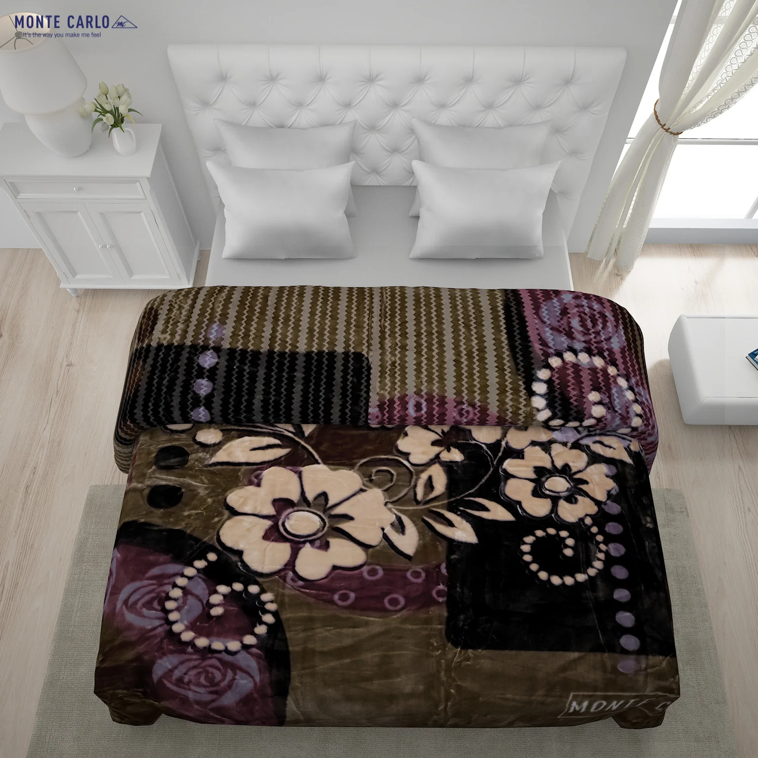 Printed Double Bed Blanket for Heavy Winter -2 Ply - Image 4