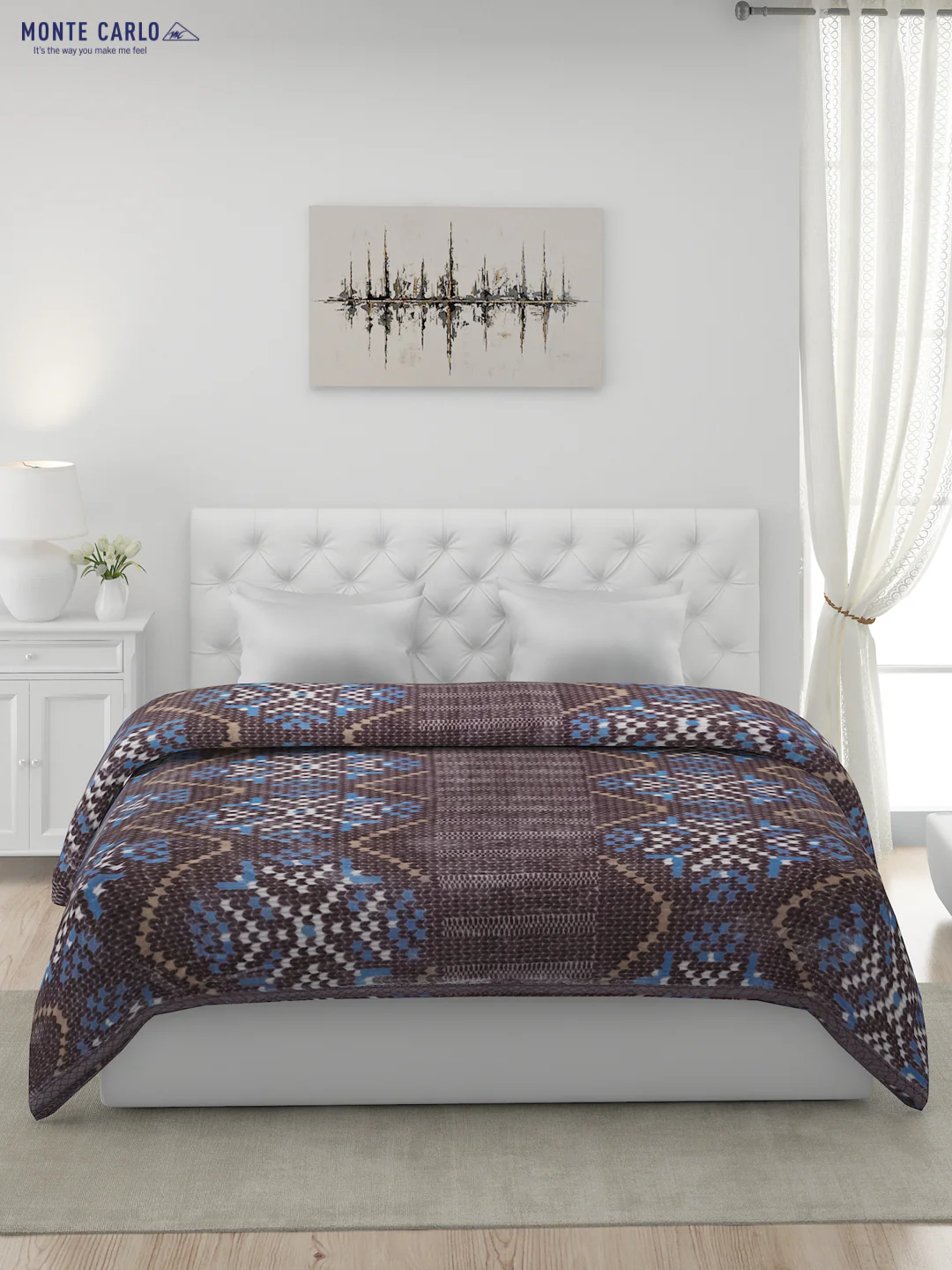 Printed Double Bed Blanket for Heavy Winter -2 Ply - Image 2
