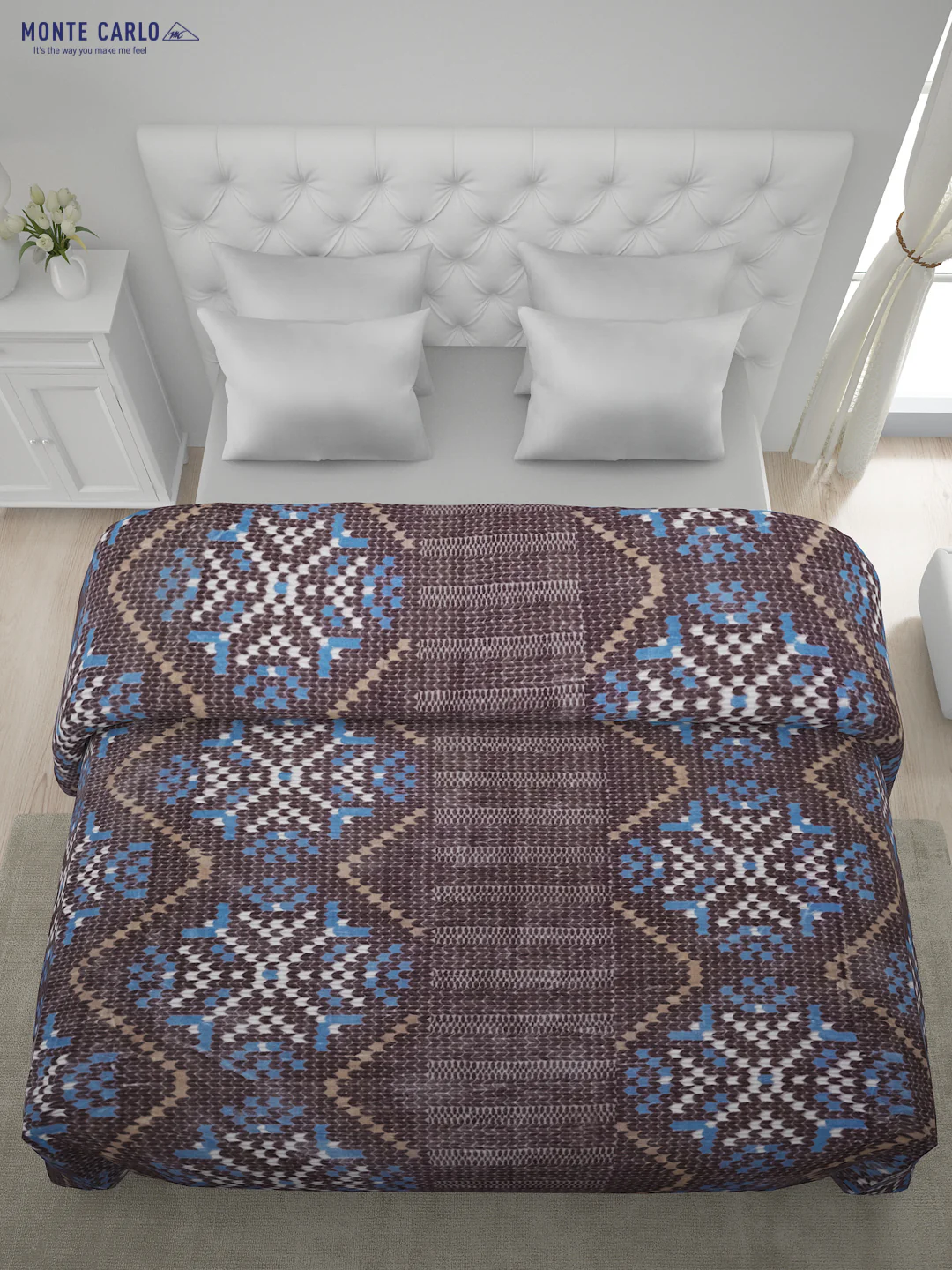 Printed Double Bed Blanket for Heavy Winter -2 Ply - Image 3