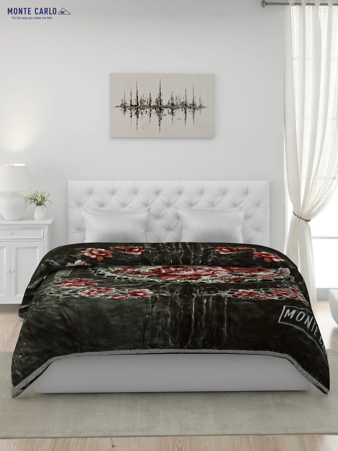 Printed Double Bed Blanket for Heavy Winter -2 Ply - Image 3