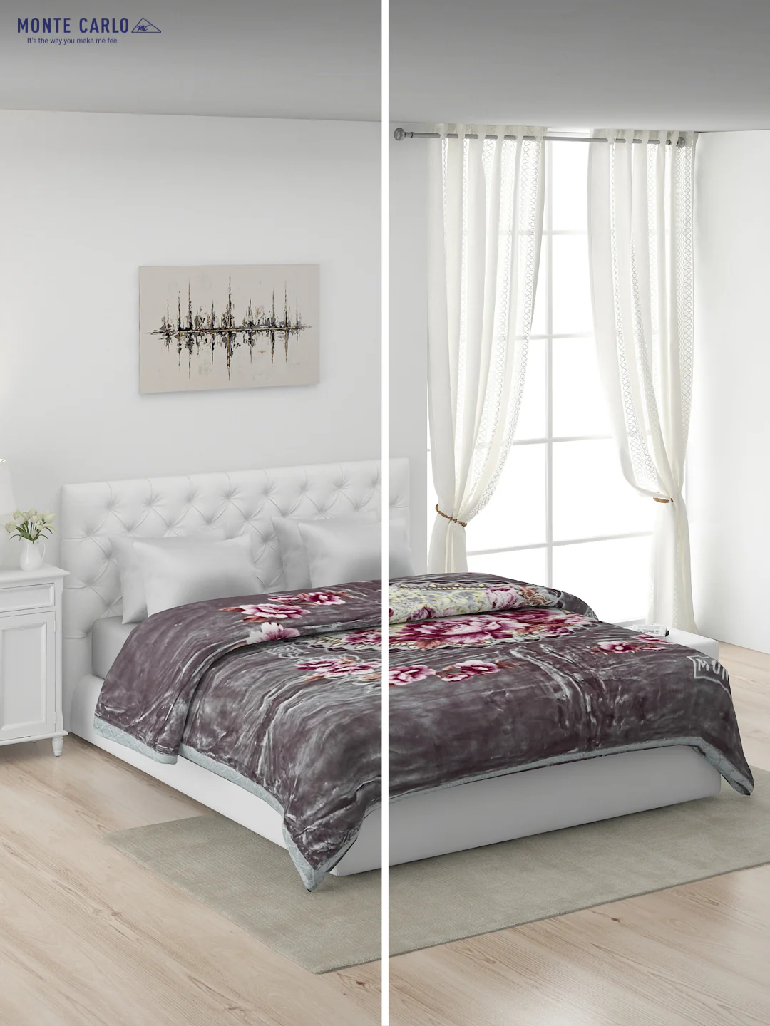 Printed Double Bed Blanket for Heavy Winter -2 Ply - Image 2