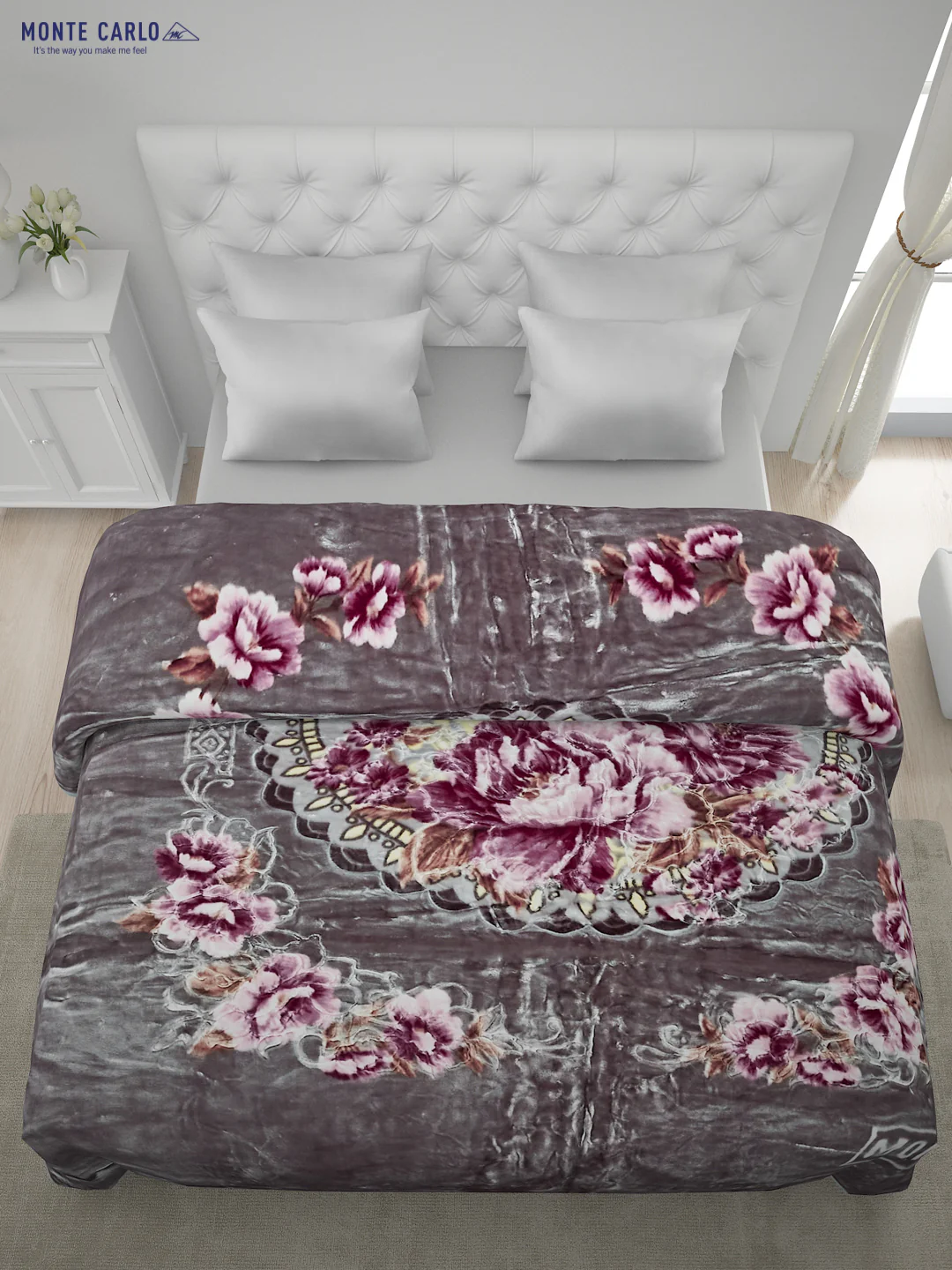 Printed Double Bed Blanket for Heavy Winter -2 Ply - Image 4