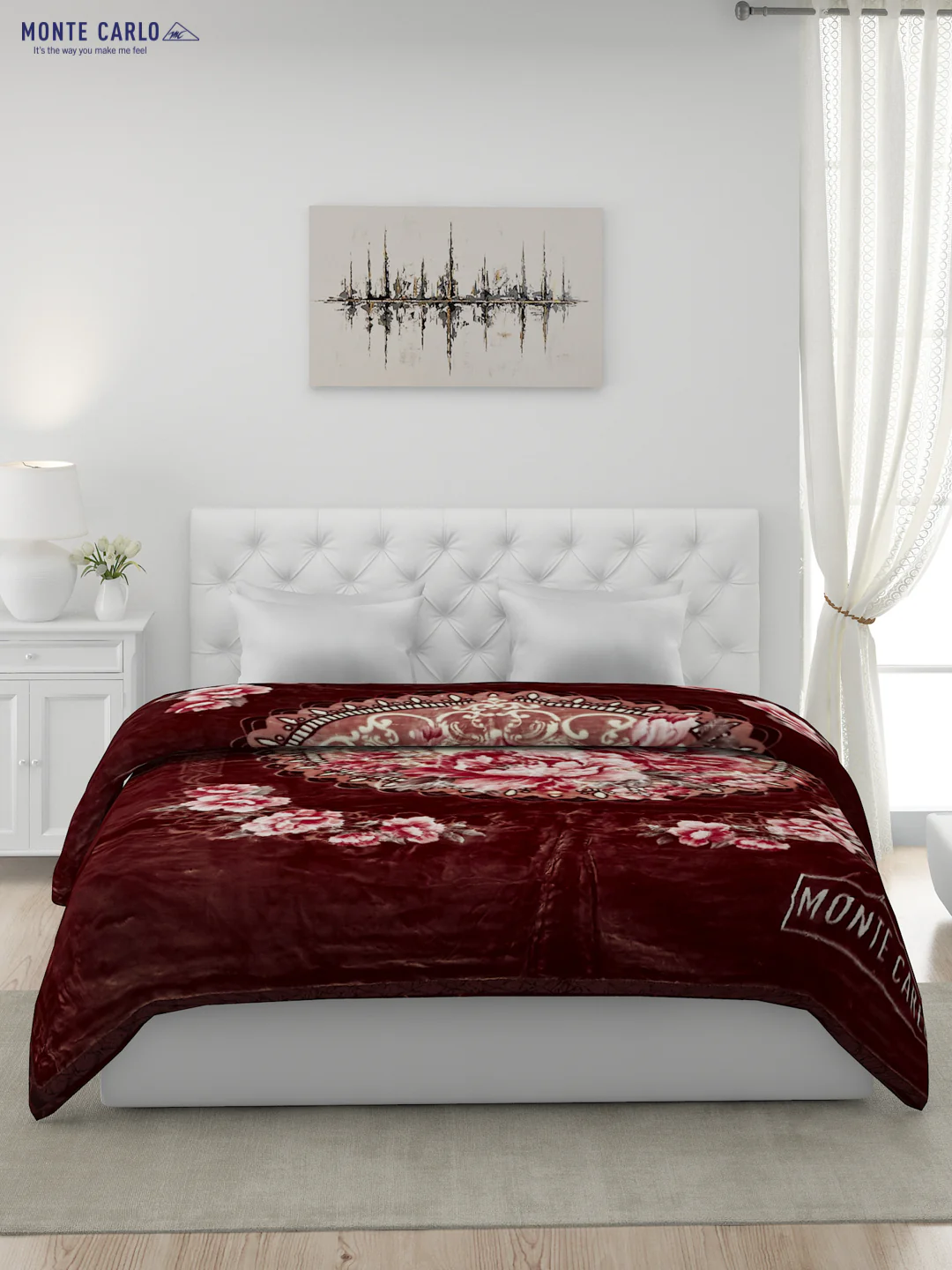 Printed Double Bed Blanket for Heavy Winter -2 Ply - Image 3