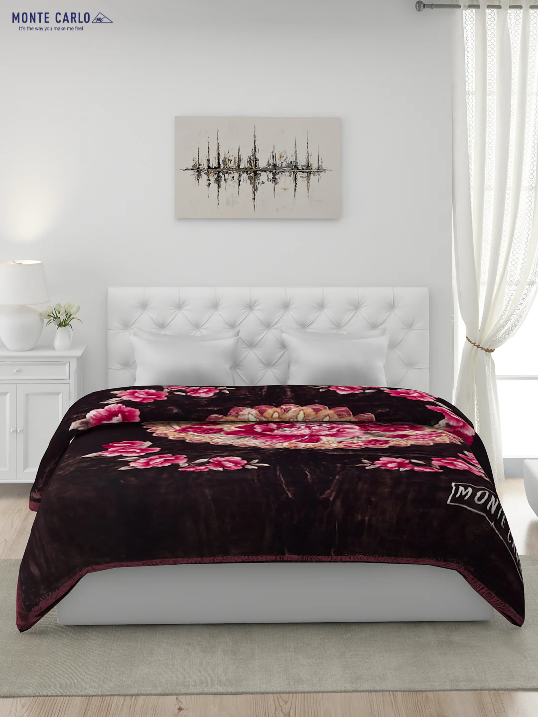 Printed Double Bed Blanket for Heavy Winter -2 Ply - Image 2